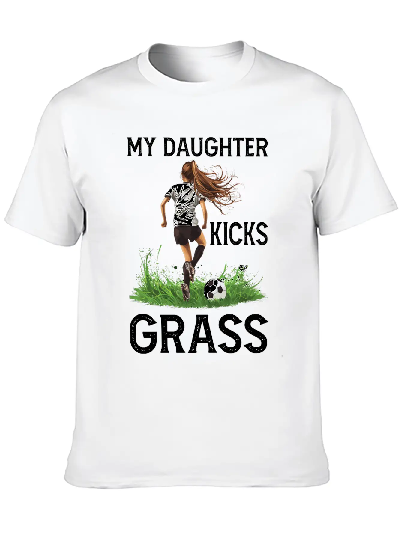 My Daughter Kicks Grass 4 Essential Cotton Tee For Daily Outfits ¨C Unisex Style