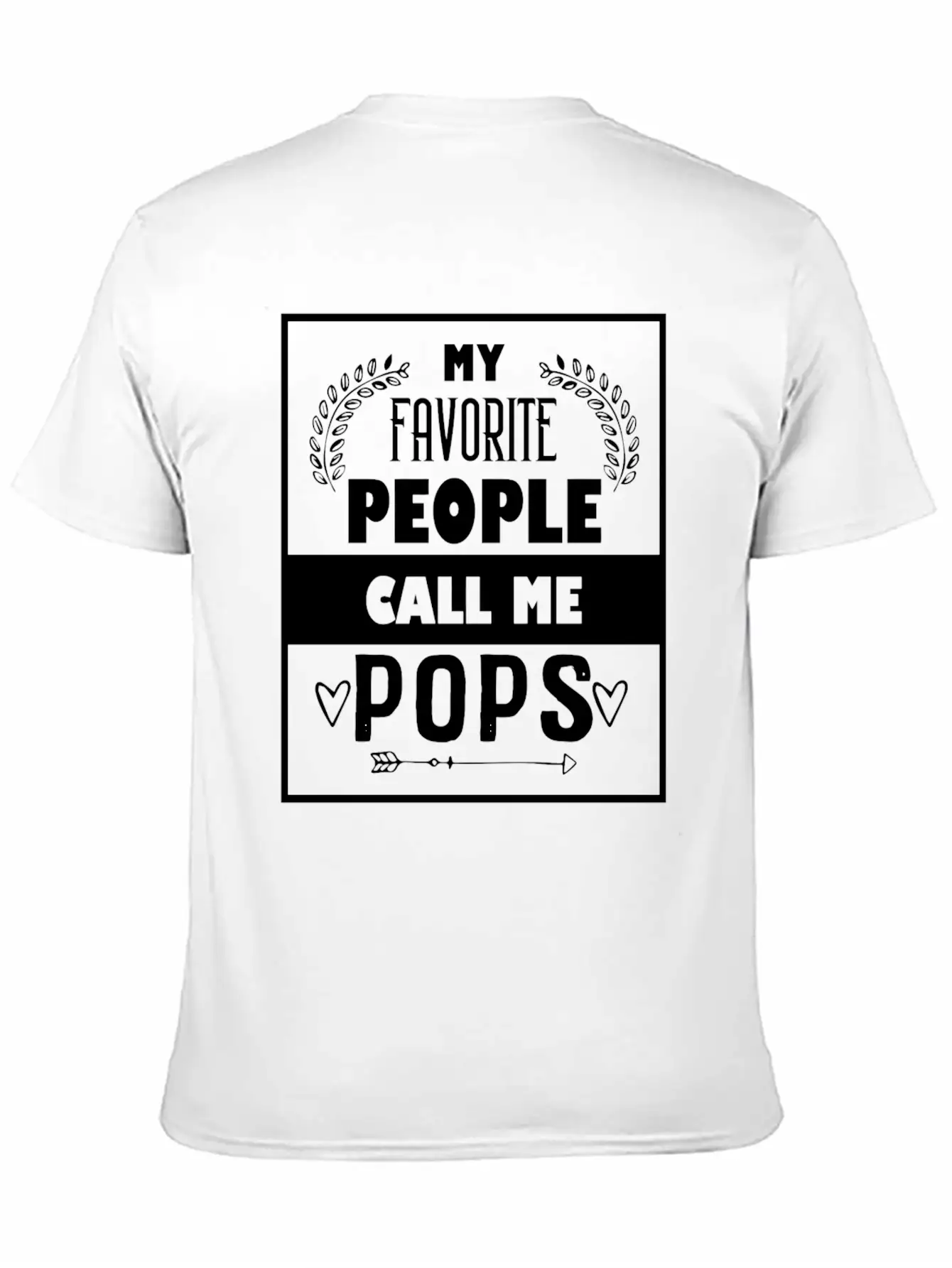 My Favorite People Call Me Pops Father's Day For C Basic Graphic T-Shirt ¨C Daily Comfort In Soft Cotton