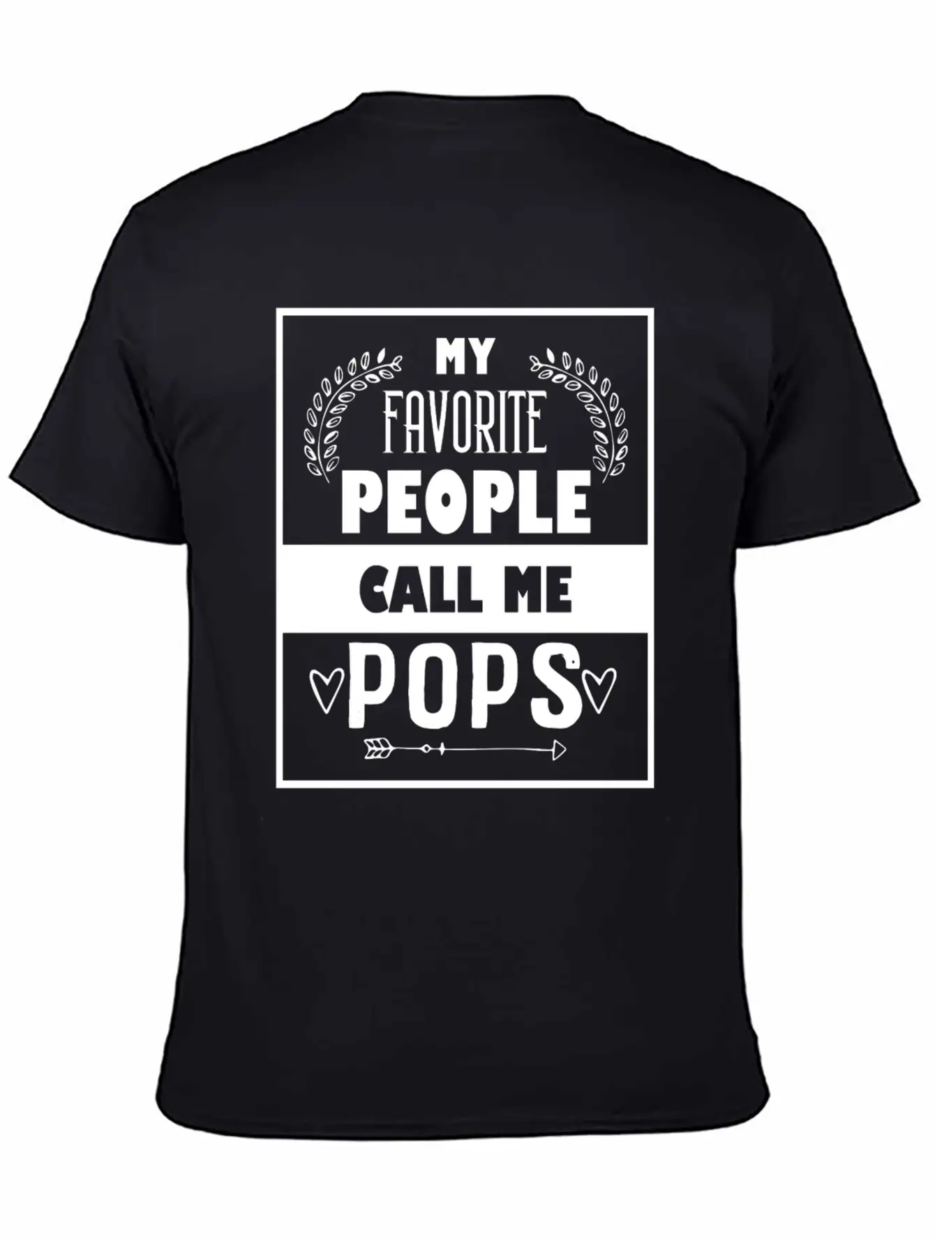 My Favorite People Call Me Pops Father's Day For C Basic Graphic T-Shirt ¨C Daily Comfort In Soft Cotton