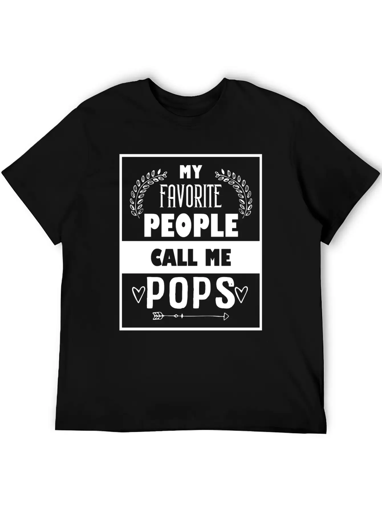 My Favorite People Call Me Pops Father's Day For C Basic Graphic T-Shirt ¨C Daily Comfort In Soft Cotton
