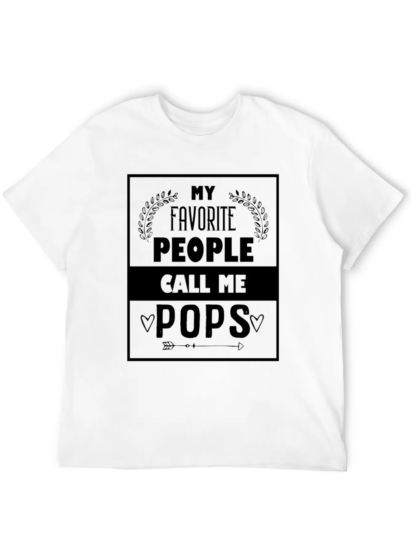My Favorite People Call Me Pops Father's Day For C Basic Graphic T-Shirt ¨C Daily Comfort In Soft Cotton