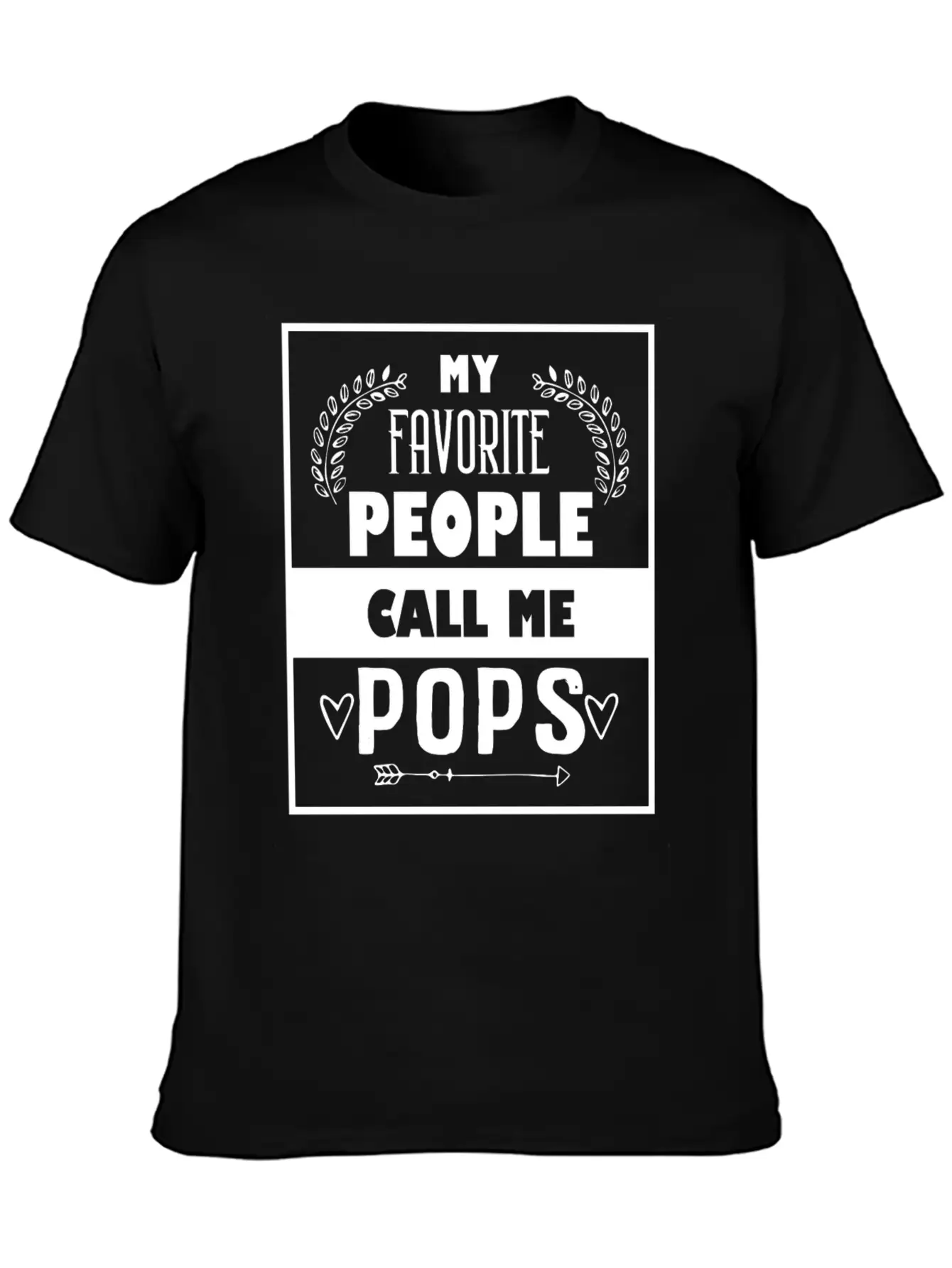 My Favorite People Call Me Pops Father's Day For C Basic Graphic T-Shirt ¨C Daily Comfort In Soft Cotton