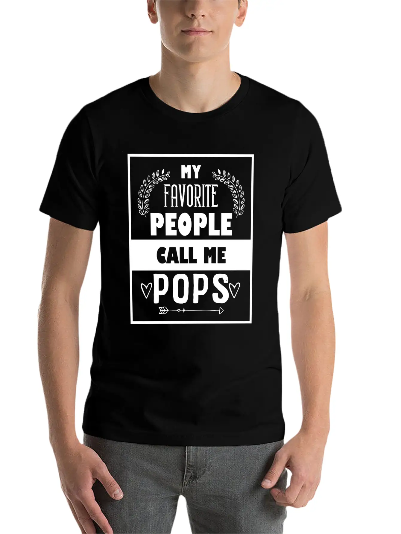 My Favorite People Call Me Pops Father's Day For C Basic Graphic T-Shirt ¨C Daily Comfort In Soft Cotton