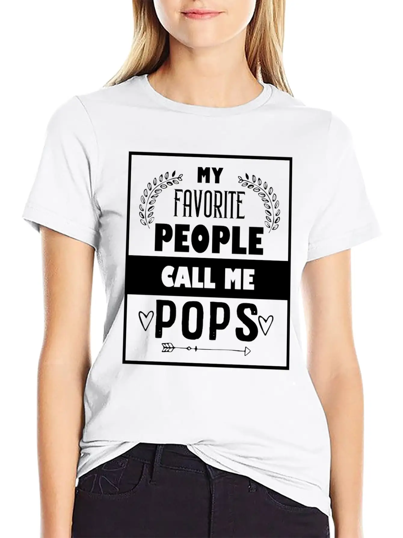 My Favorite People Call Me Pops Father's Day For C Basic Graphic T-Shirt ¨C Daily Comfort In Soft Cotton