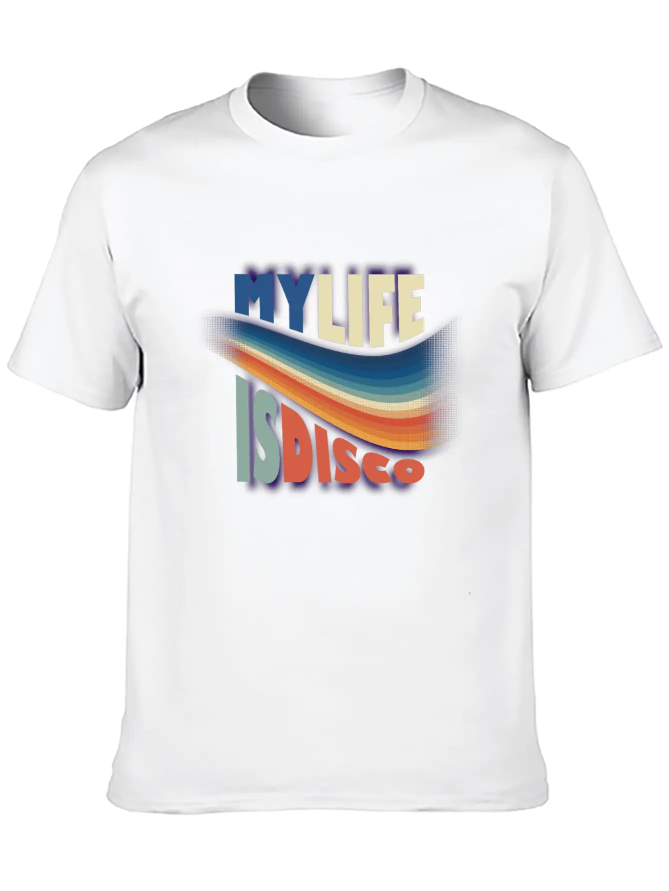 My Life Is Disco Essential Cotton Tee For Daily Outfits ¨C Unisex Style