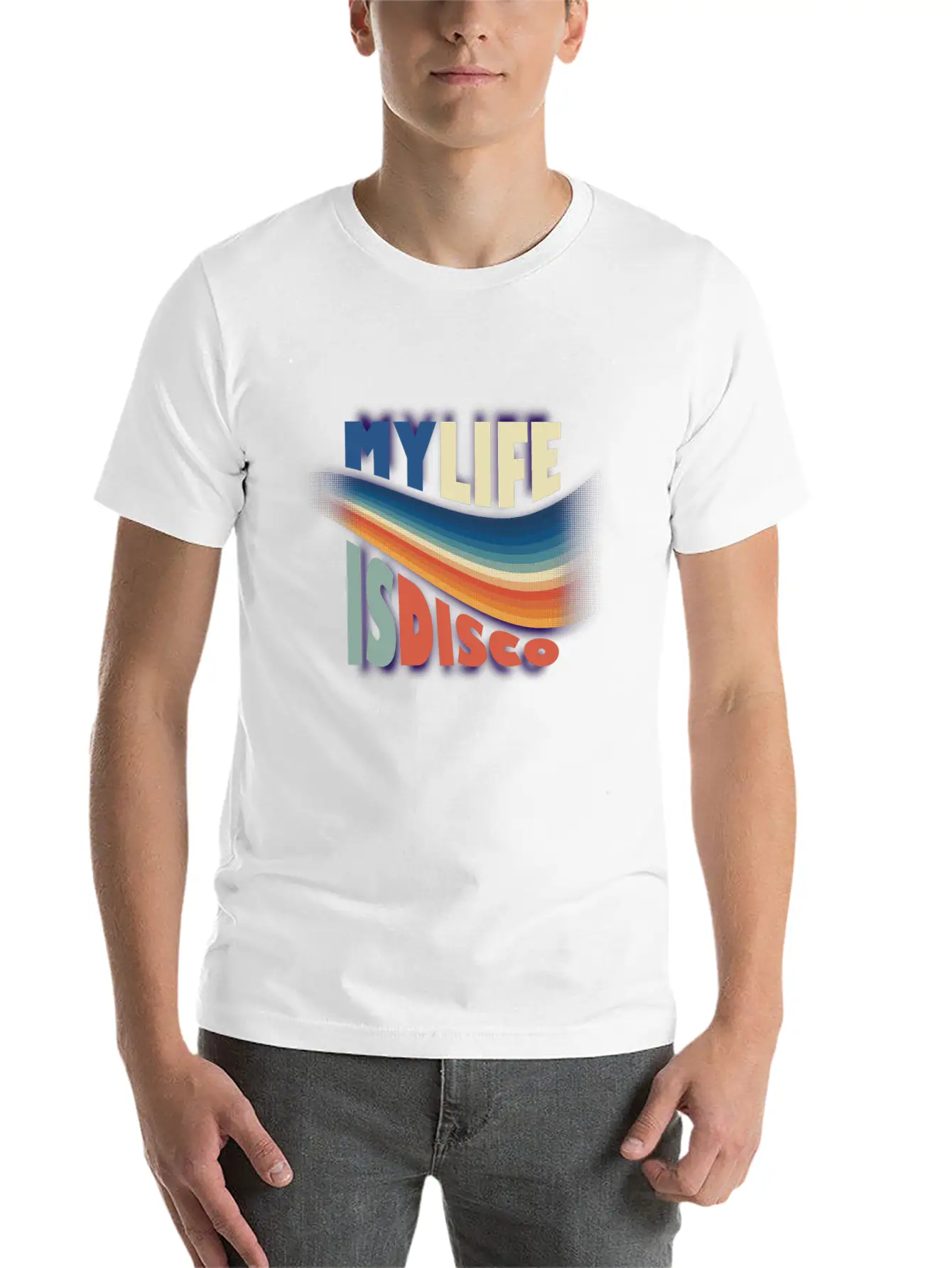 My Life Is Disco Essential Cotton Tee For Daily Outfits ¨C Unisex Style