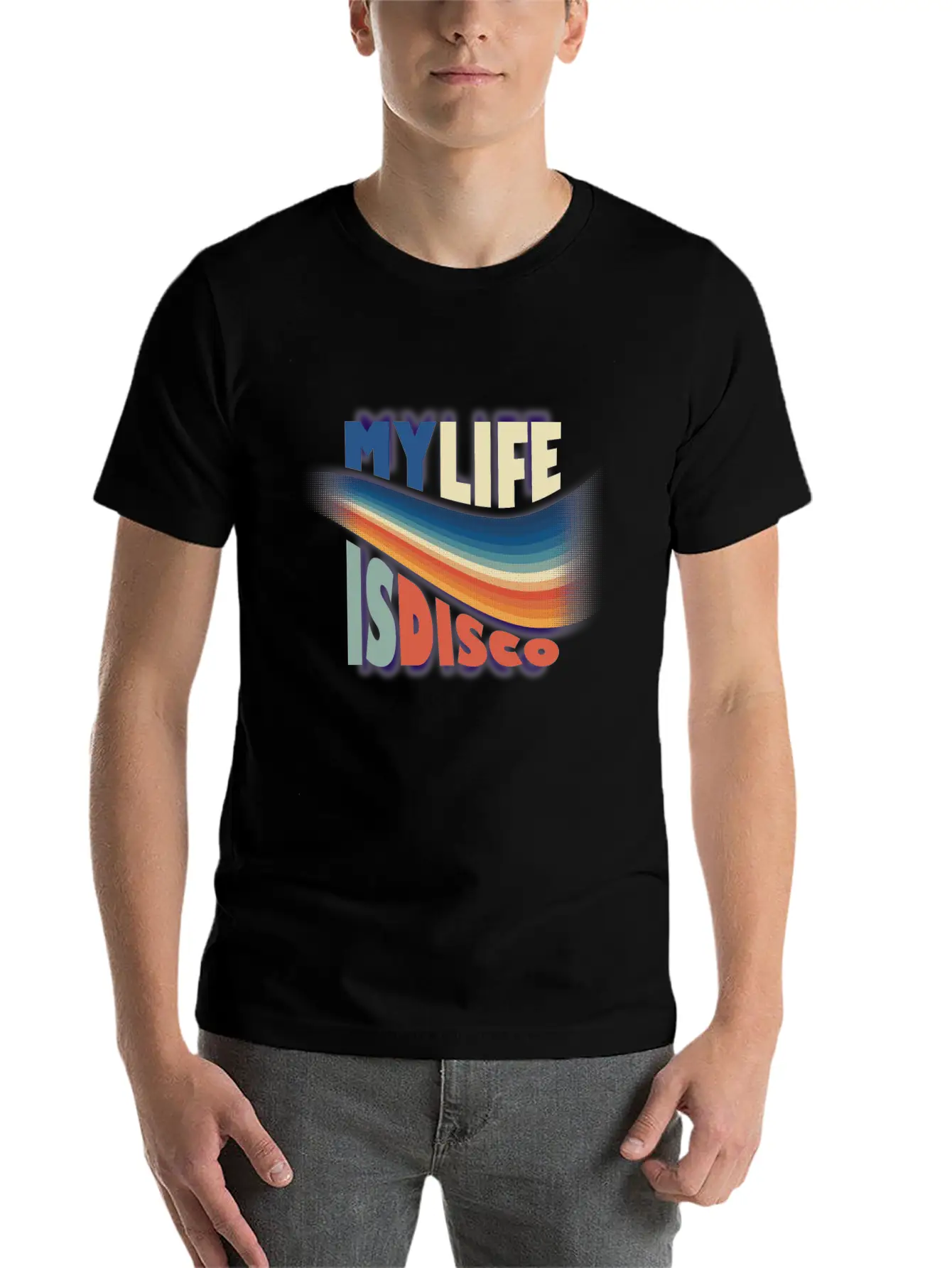 My Life Is Disco Essential Cotton Tee For Daily Outfits ¨C Unisex Style