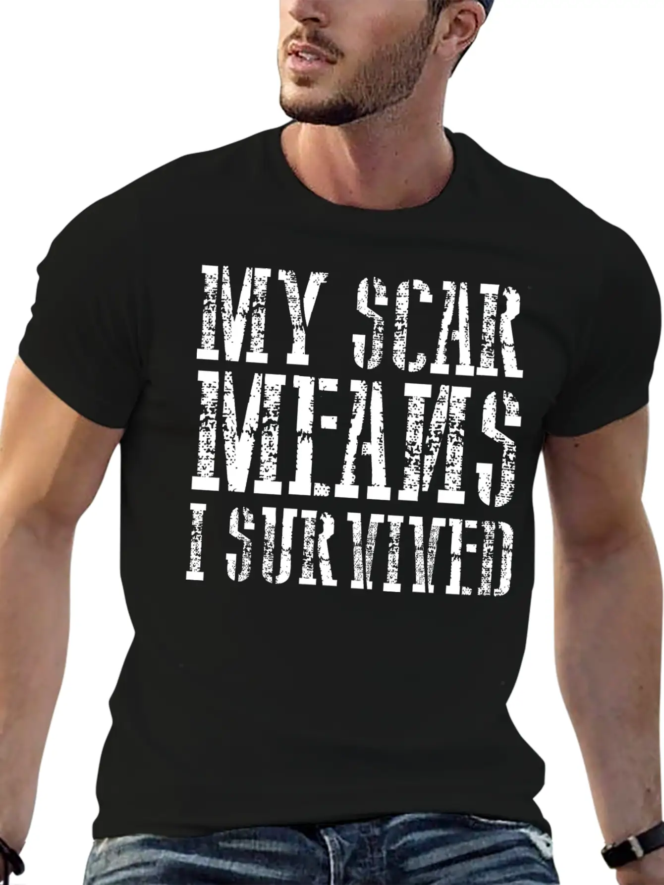 My Scar Means I Survived 2 Unisex Casual T-Shirt ¨C Clean Design For Daily Comfort