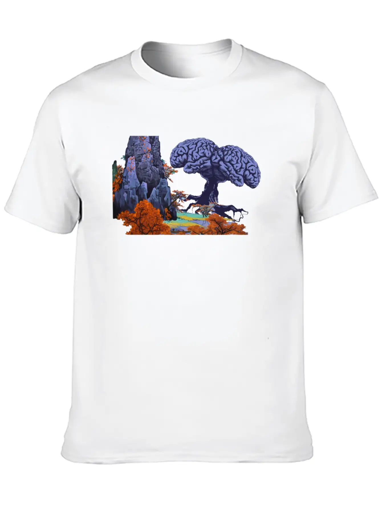 Mystical Forest With Brainbaum Soft Cotton Short Sleeve Tee ¨C Unisex Wardrobe Staple