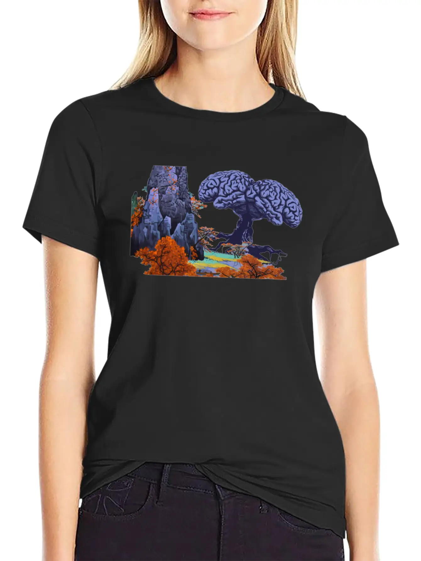Mystical Forest With Brainbaum Soft Cotton Short Sleeve Tee ¨C Unisex Wardrobe Staple