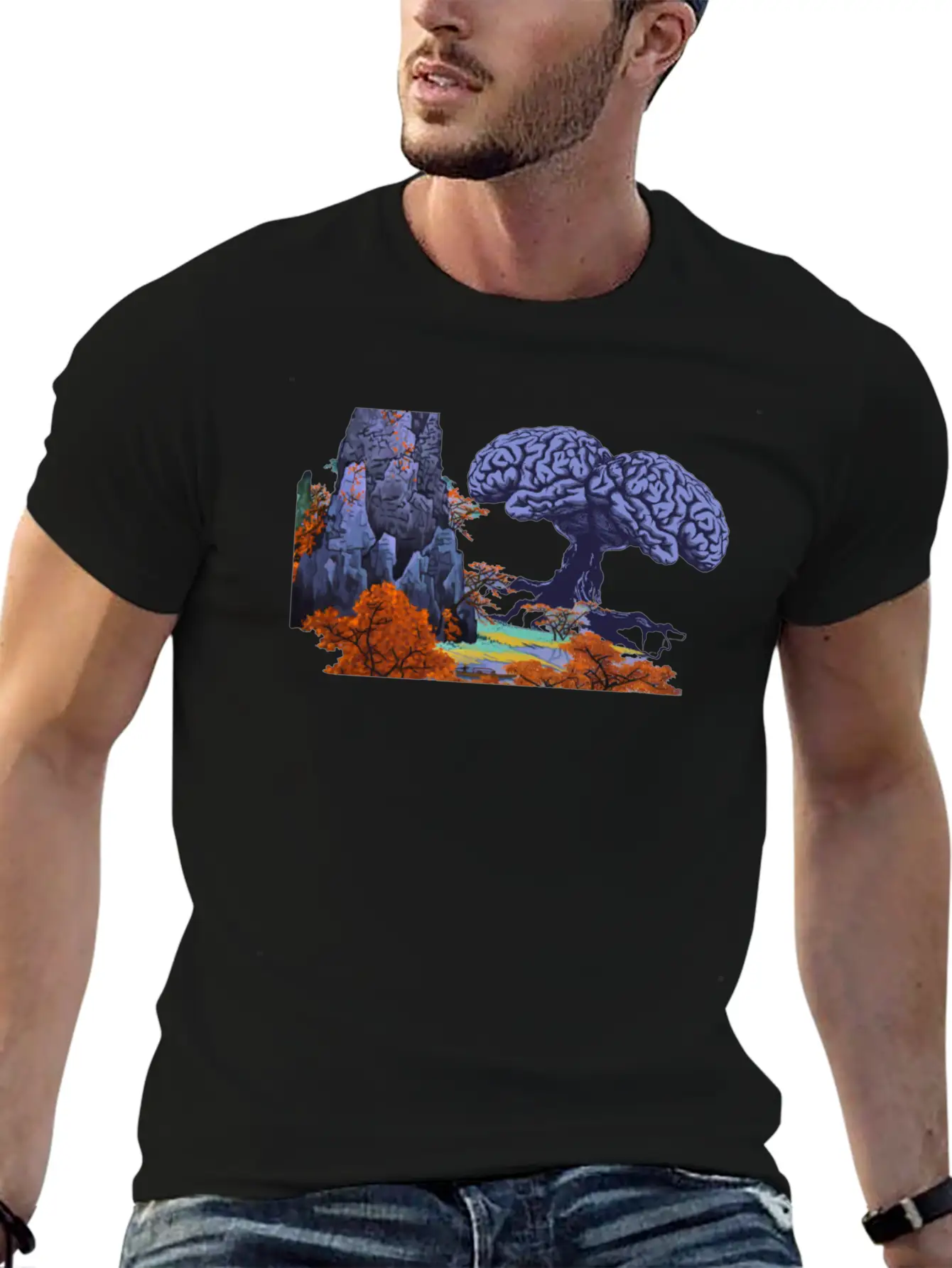 Mystical Forest With Brainbaum Soft Cotton Short Sleeve Tee ¨C Unisex Wardrobe Staple