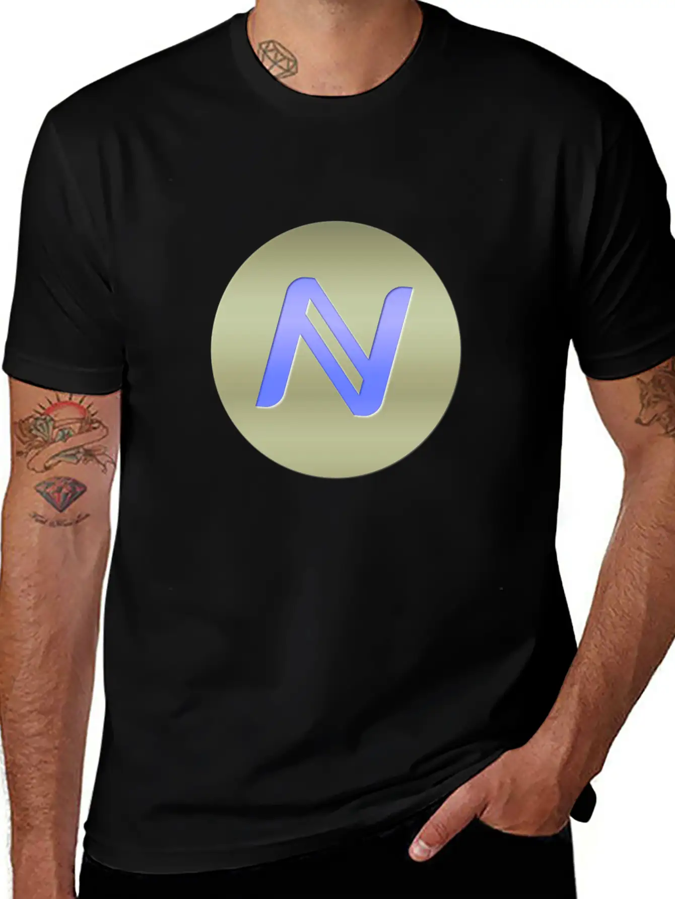 Namecoin LOGO C1 Essential Cotton Tee For Daily Outfits ¨C Unisex Style