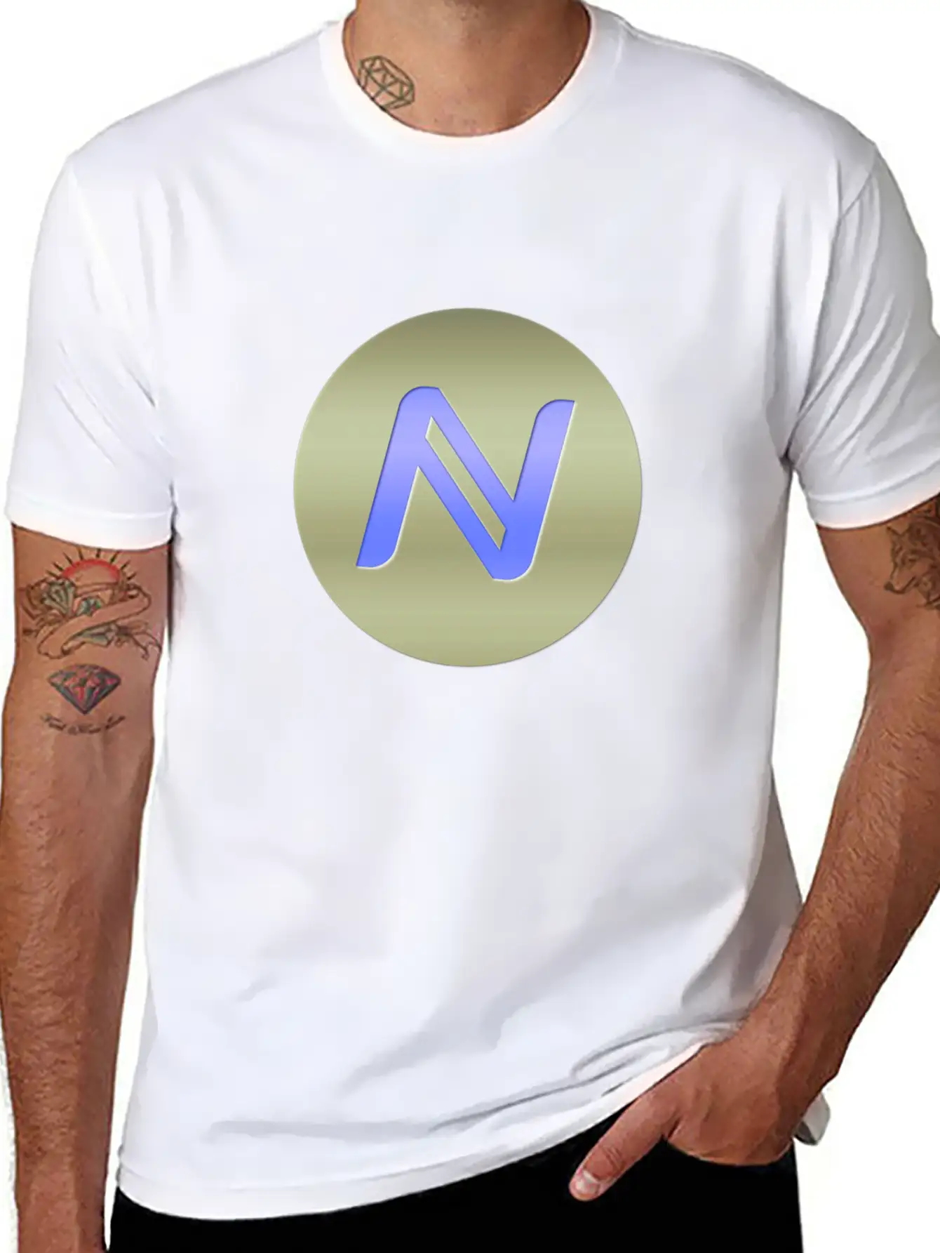 Namecoin LOGO C1 Essential Cotton Tee For Daily Outfits ¨C Unisex Style