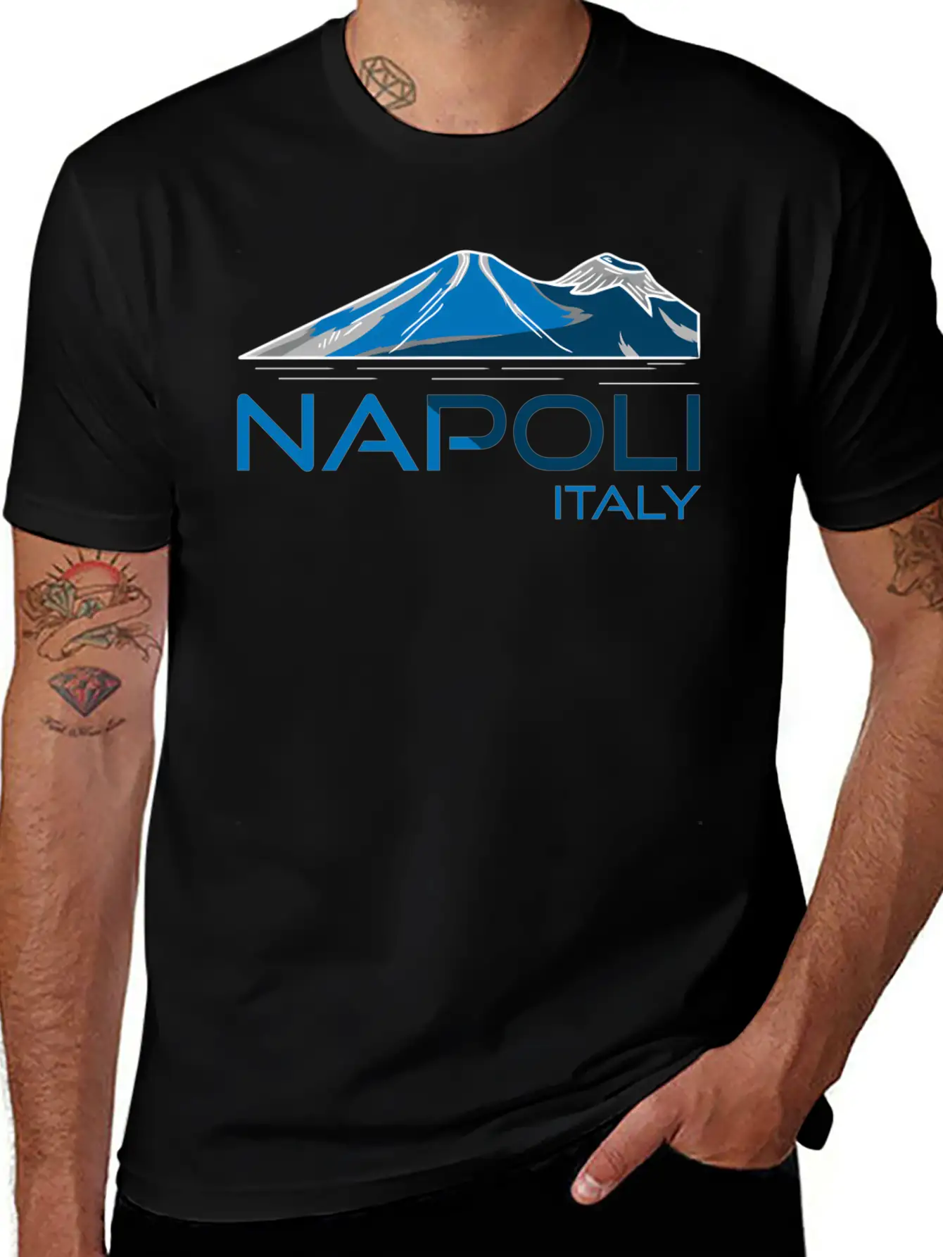 Napoli Italy Mt Vesuvius Unisex Casual T-Shirt ¨C Clean Design For Daily Comfort