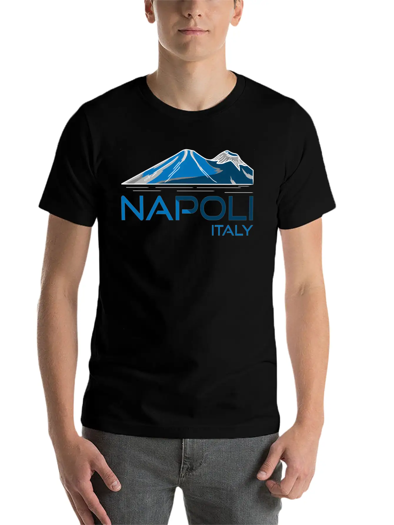 Napoli Italy Mt Vesuvius Unisex Casual T-Shirt ¨C Clean Design For Daily Comfort