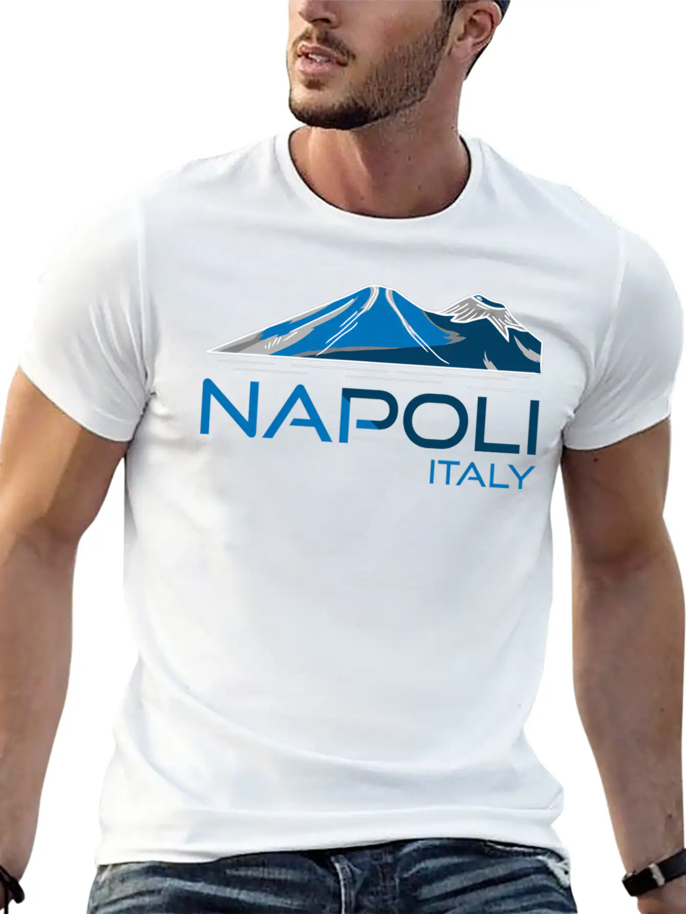 Napoli Italy Mt Vesuvius Unisex Casual T-Shirt ¨C Clean Design For Daily Comfort