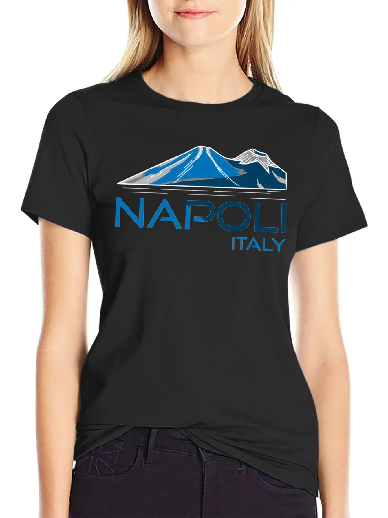 Napoli Italy Mt Vesuvius Unisex Casual T-Shirt ¨C Clean Design For Daily Comfort