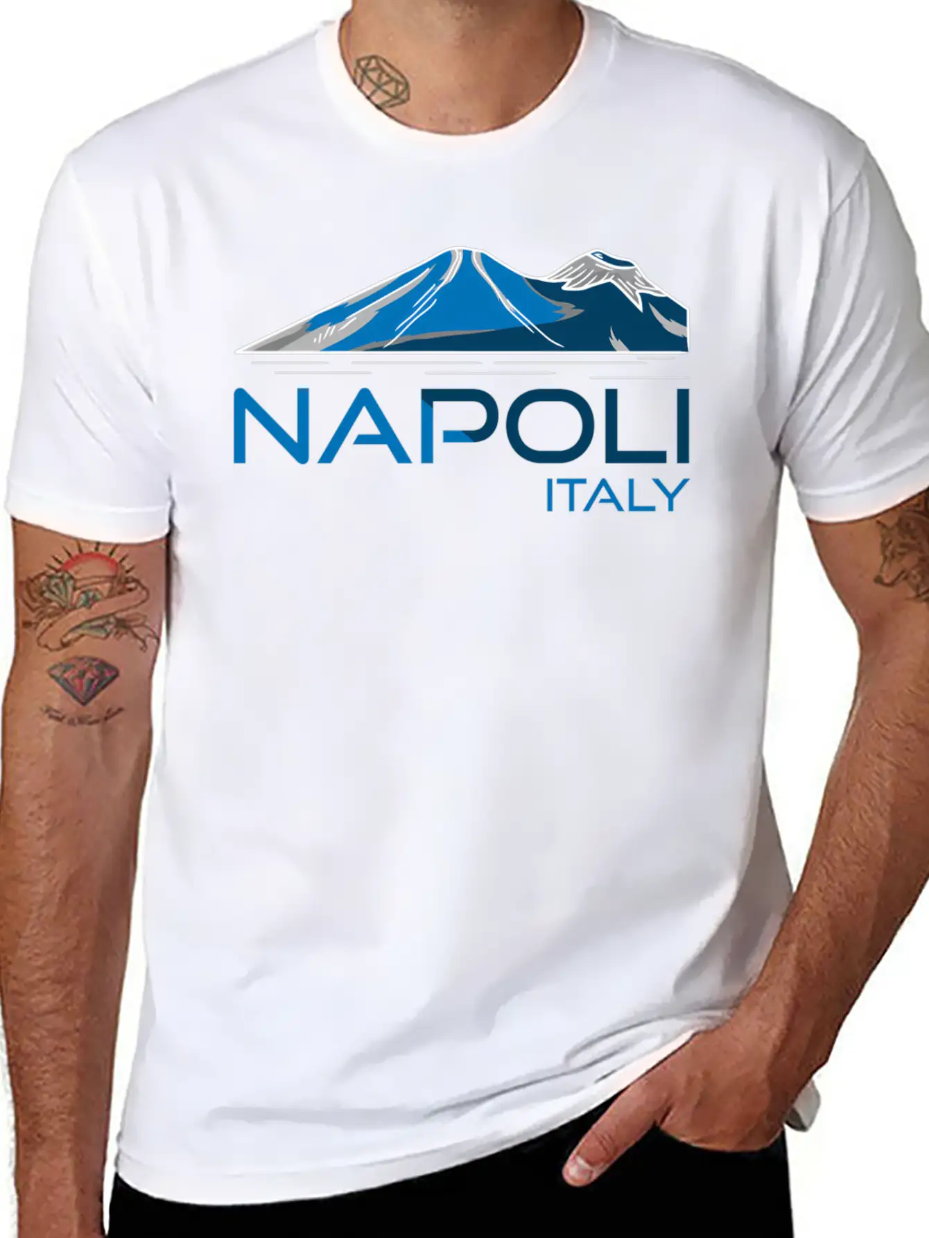 Napoli Italy Mt Vesuvius Unisex Casual T-Shirt ¨C Clean Design For Daily Comfort