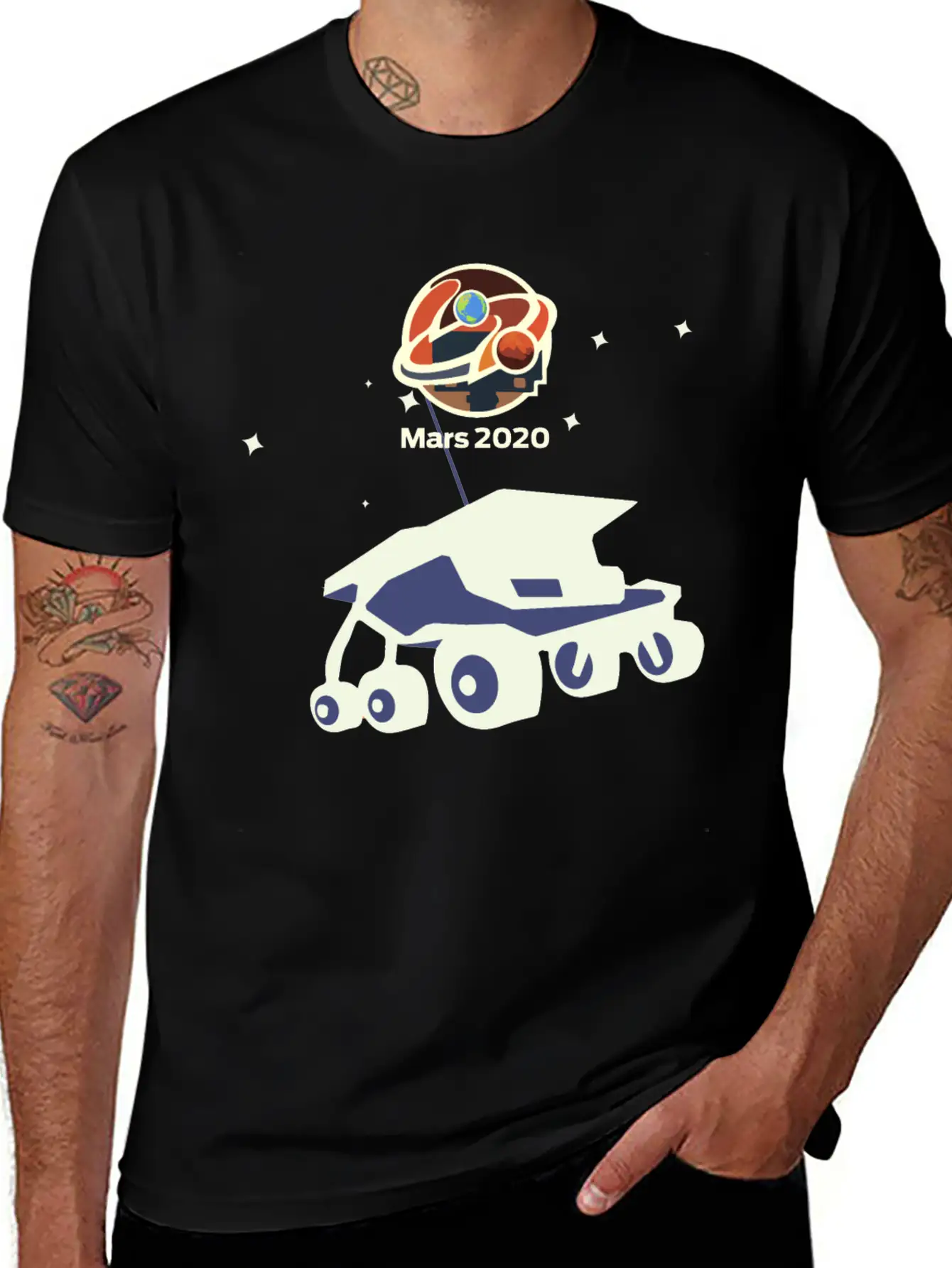 NASA Mars 2020 Rover Basic Graphic T-Shirt ¨C Daily Comfort In Soft Cotton