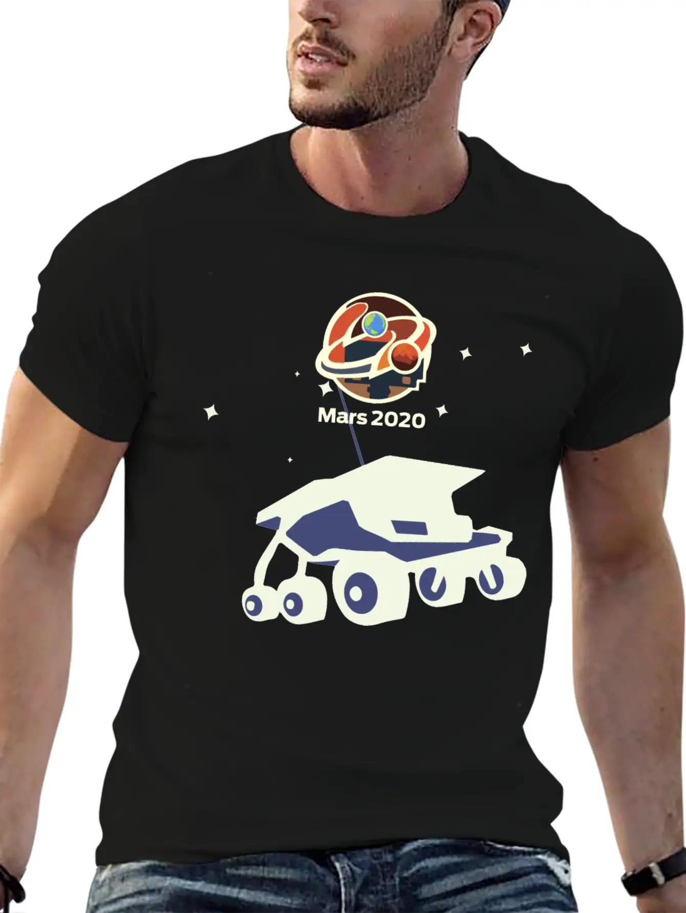 NASA Mars 2020 Rover Basic Graphic T-Shirt ¨C Daily Comfort In Soft Cotton