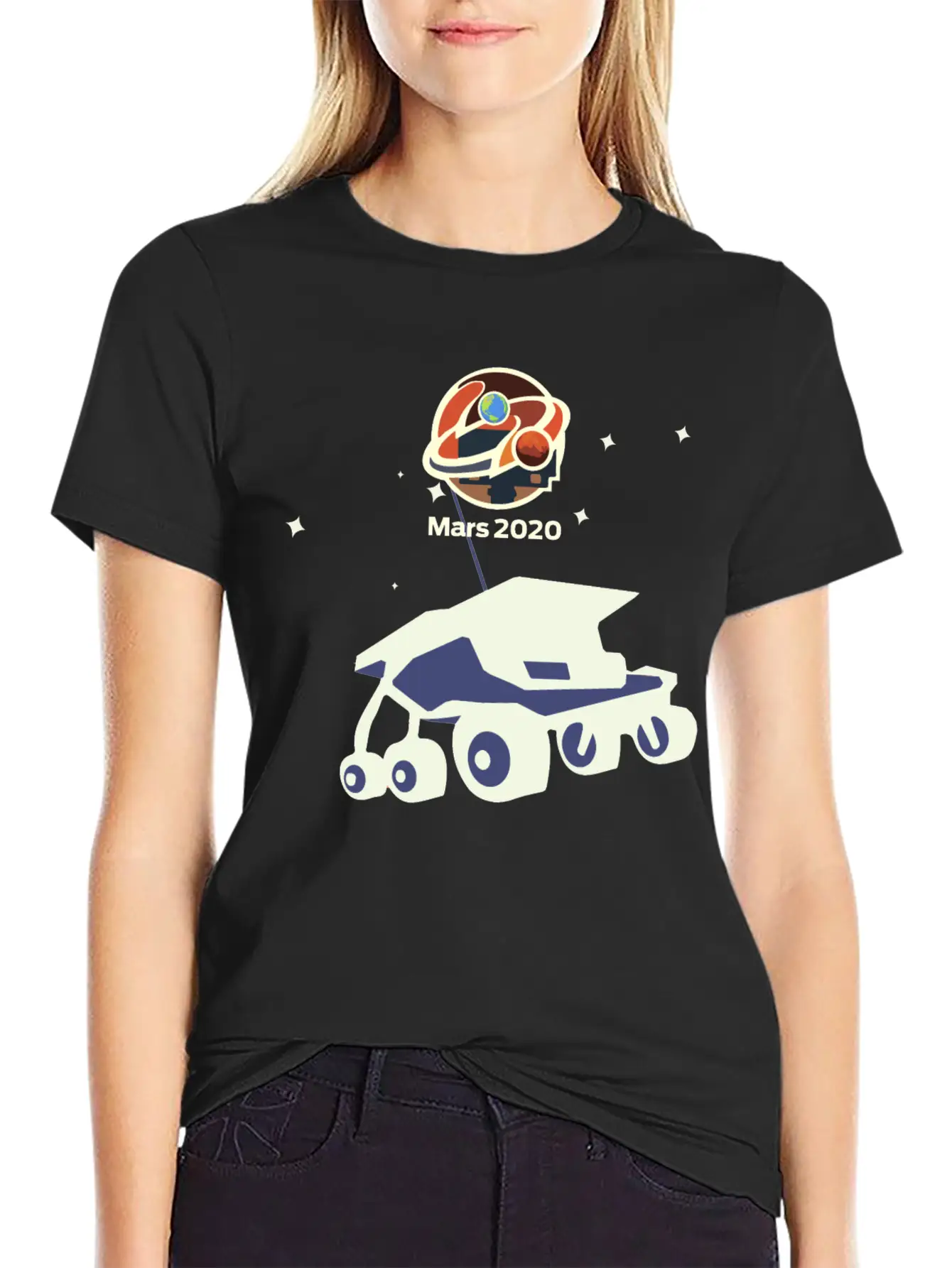 NASA Mars 2020 Rover Basic Graphic T-Shirt ¨C Daily Comfort In Soft Cotton