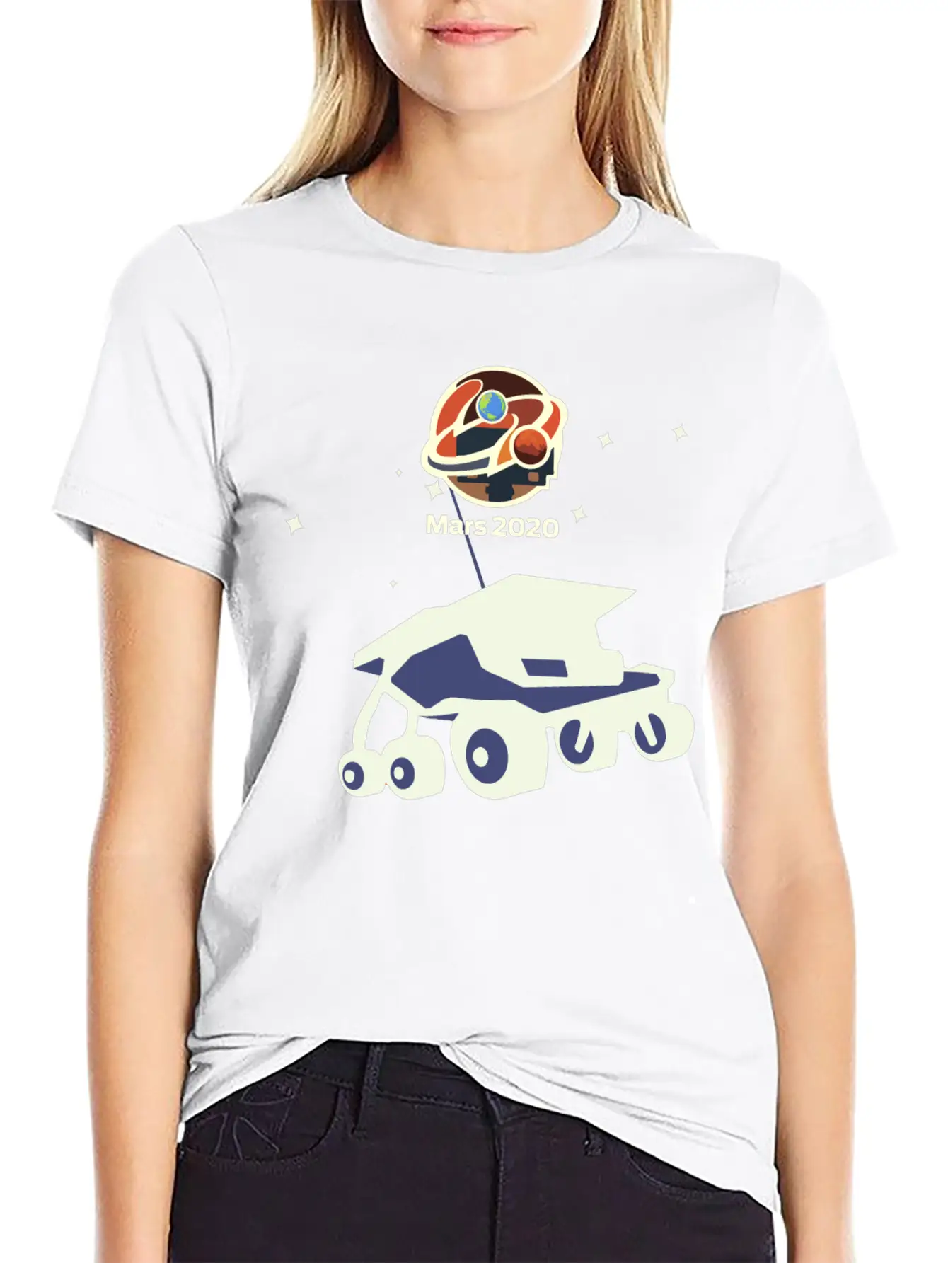 NASA Mars 2020 Rover Basic Graphic T-Shirt ¨C Daily Comfort In Soft Cotton