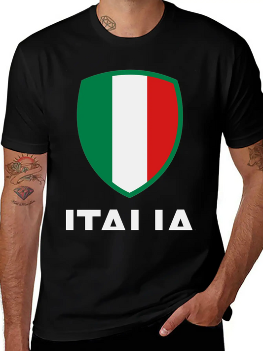 National Flag Of Italy Unisex Casual T-Shirt ¨C Clean Design For Daily Comfort