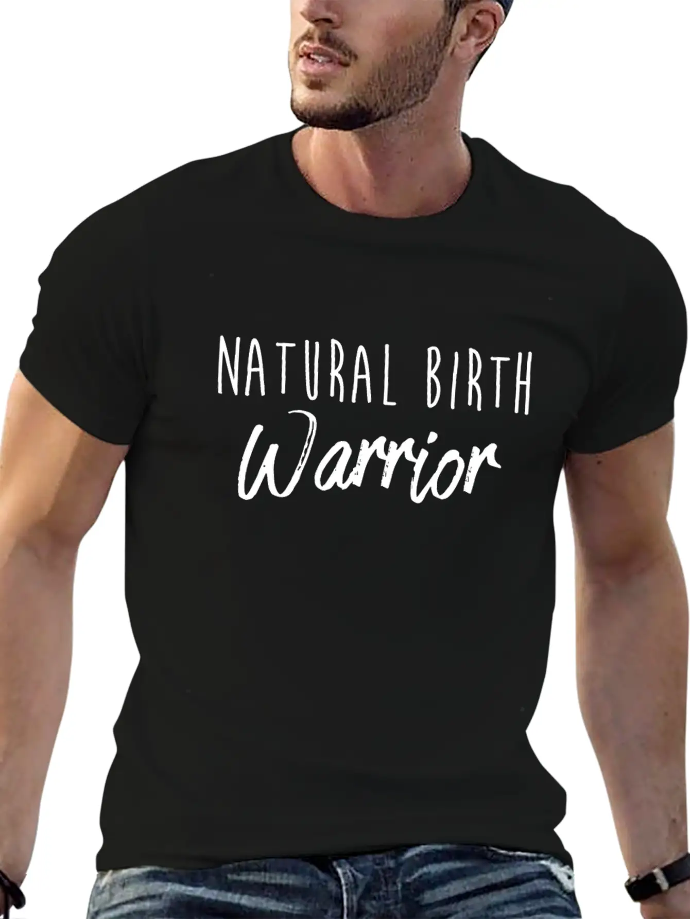 Natural Birth Warrior Mom Print Soft Cotton Short Sleeve Tee ¨C Unisex Wardrobe Staple