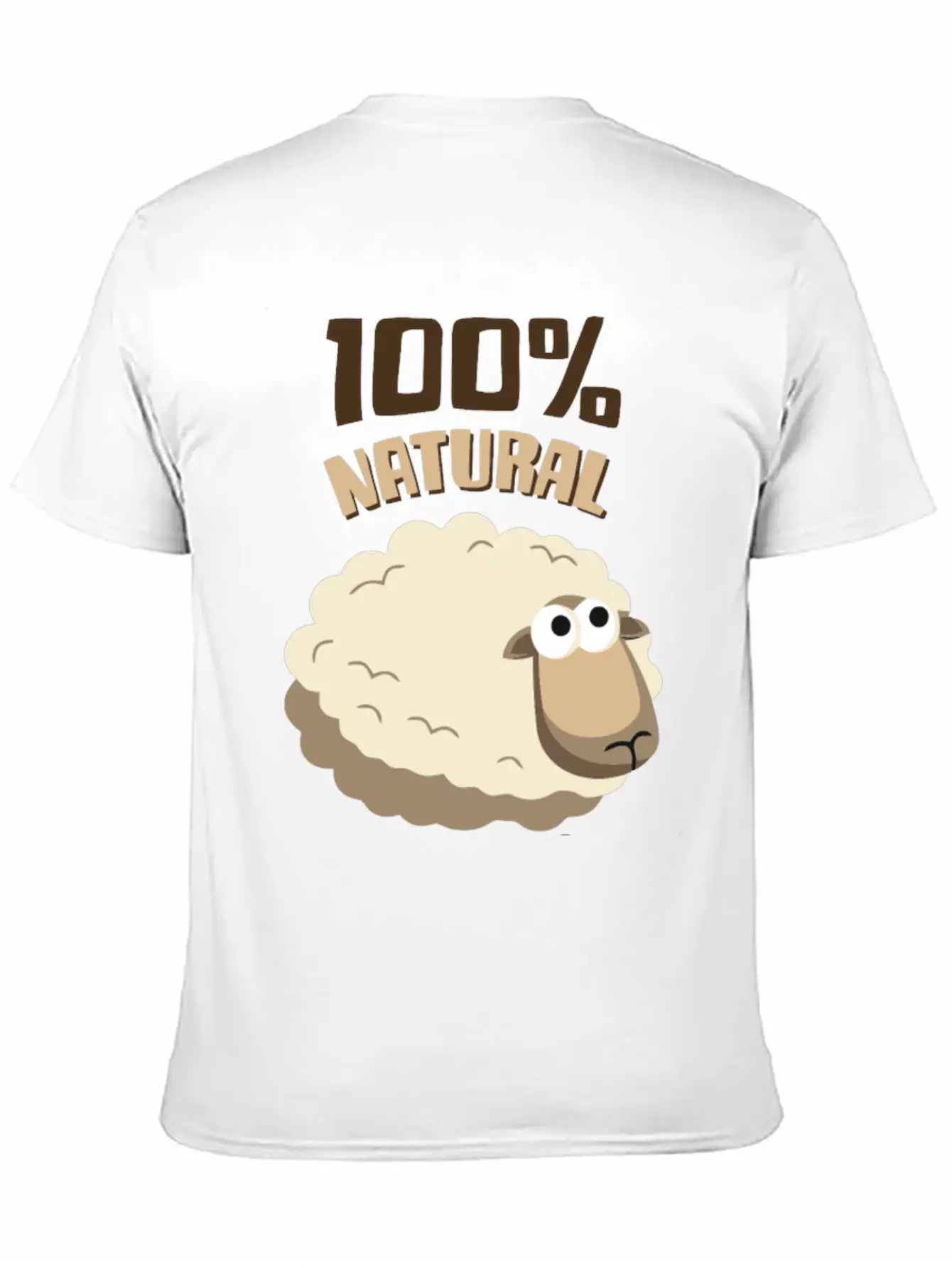 Natural Wool Sheep Funny T Shirt Essential Cotton Tee For Daily Outfits ¨C Unisex Style