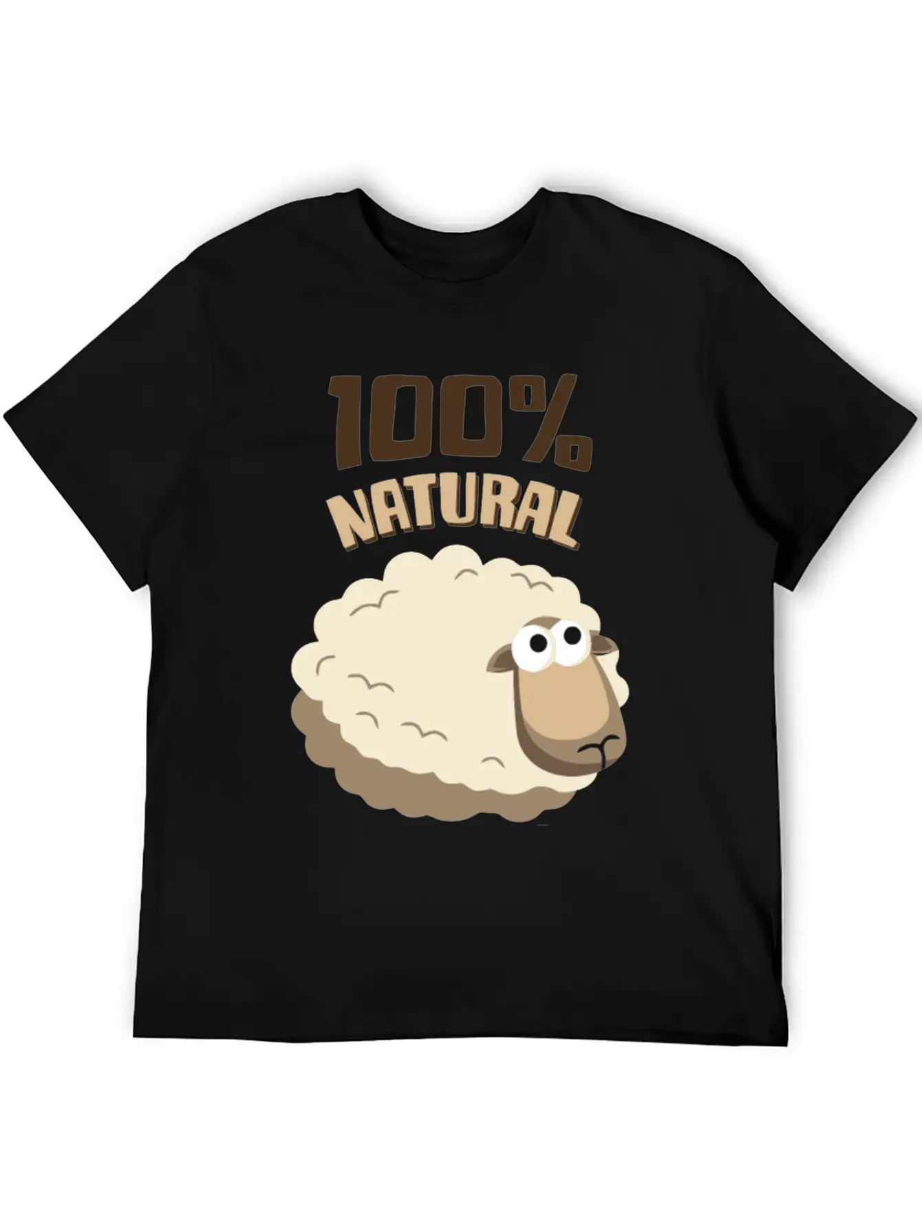 Natural Wool Sheep Funny T Shirt Essential Cotton Tee For Daily Outfits ¨C Unisex Style