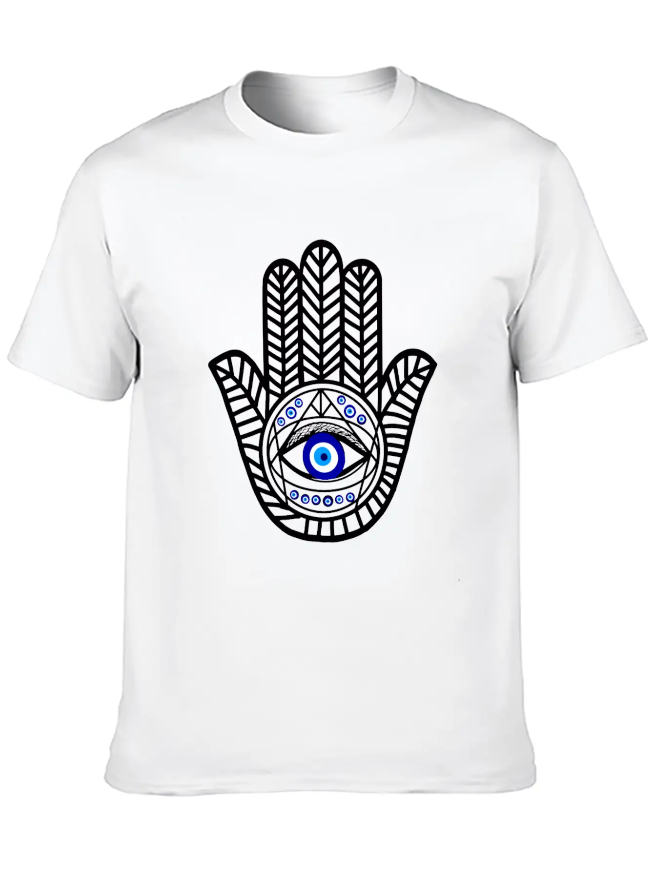 Nazar Turkish Eye Evil Eye Protection Hand Of Hams Soft Cotton Short Sleeve Tee ¨C Unisex Wardrobe Staple