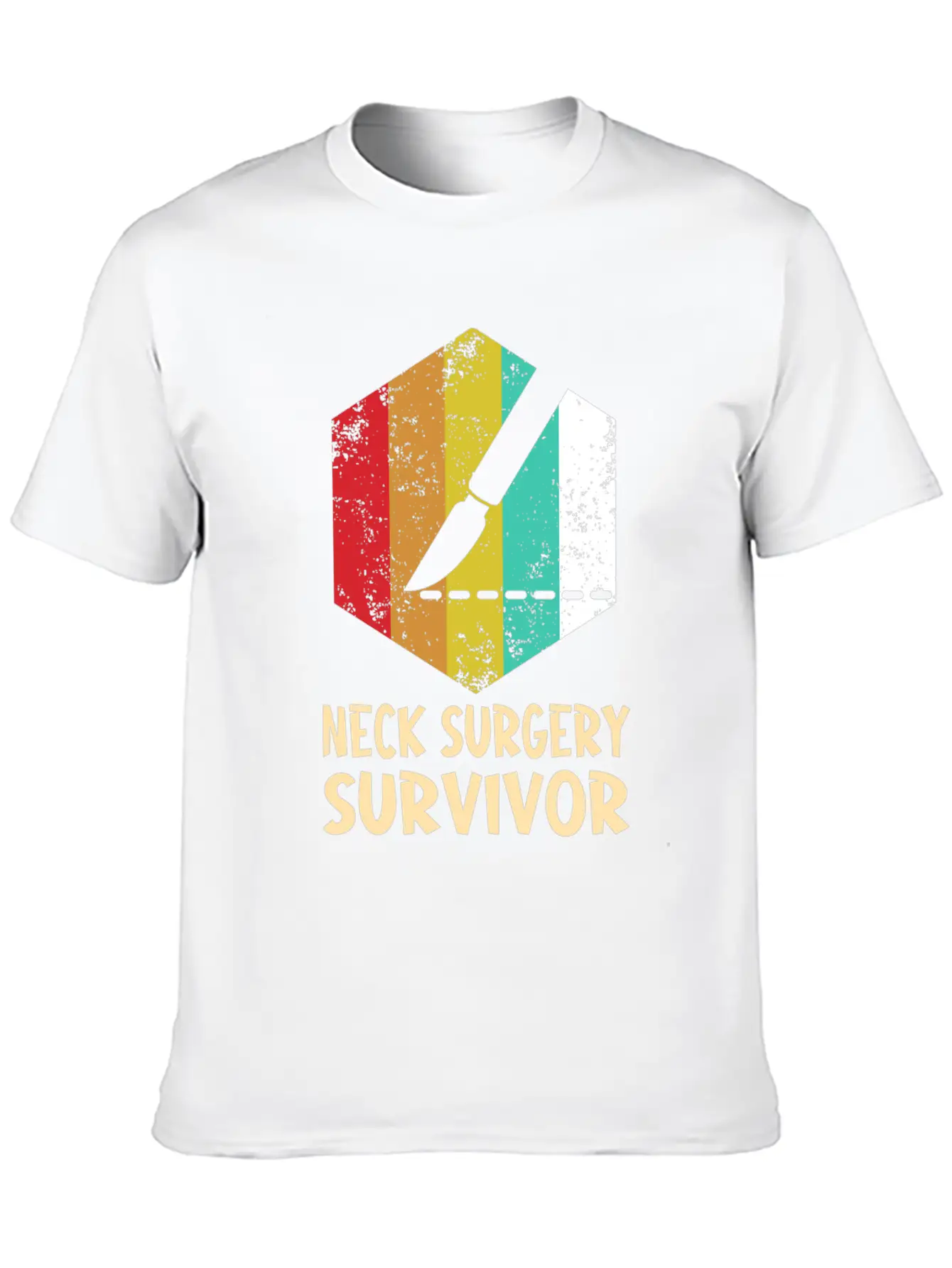 Neck Surgery Succeed Implant Survivor Recovery Basic Graphic T-Shirt ¨C Daily Comfort In Soft Cotton