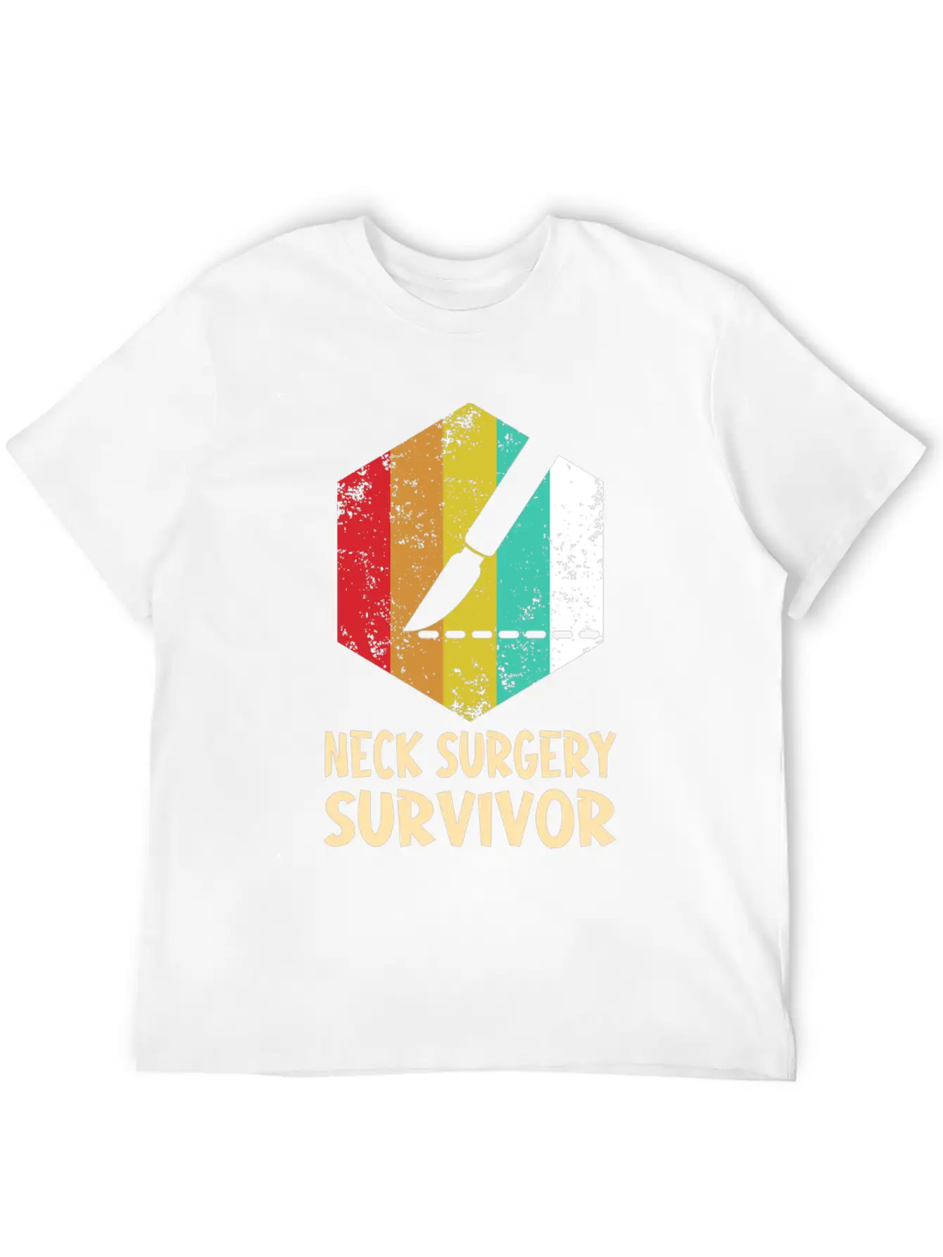 Neck Surgery Succeed Implant Survivor Recovery Basic Graphic T-Shirt ¨C Daily Comfort In Soft Cotton