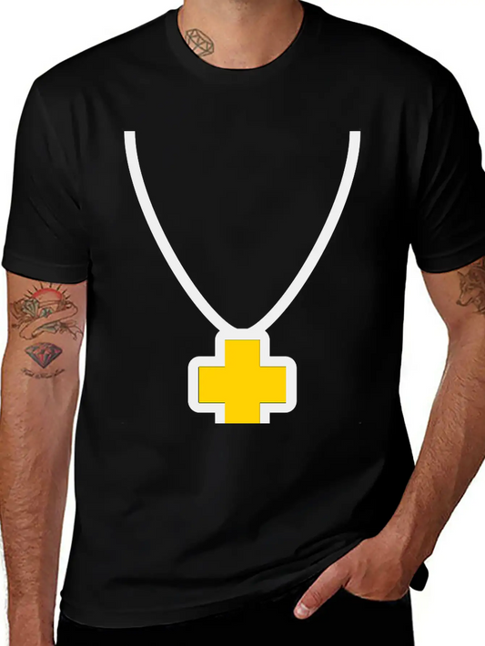 Necklace_cross_2c Essential Cotton Tee For Daily Outfits ¨C Unisex Style