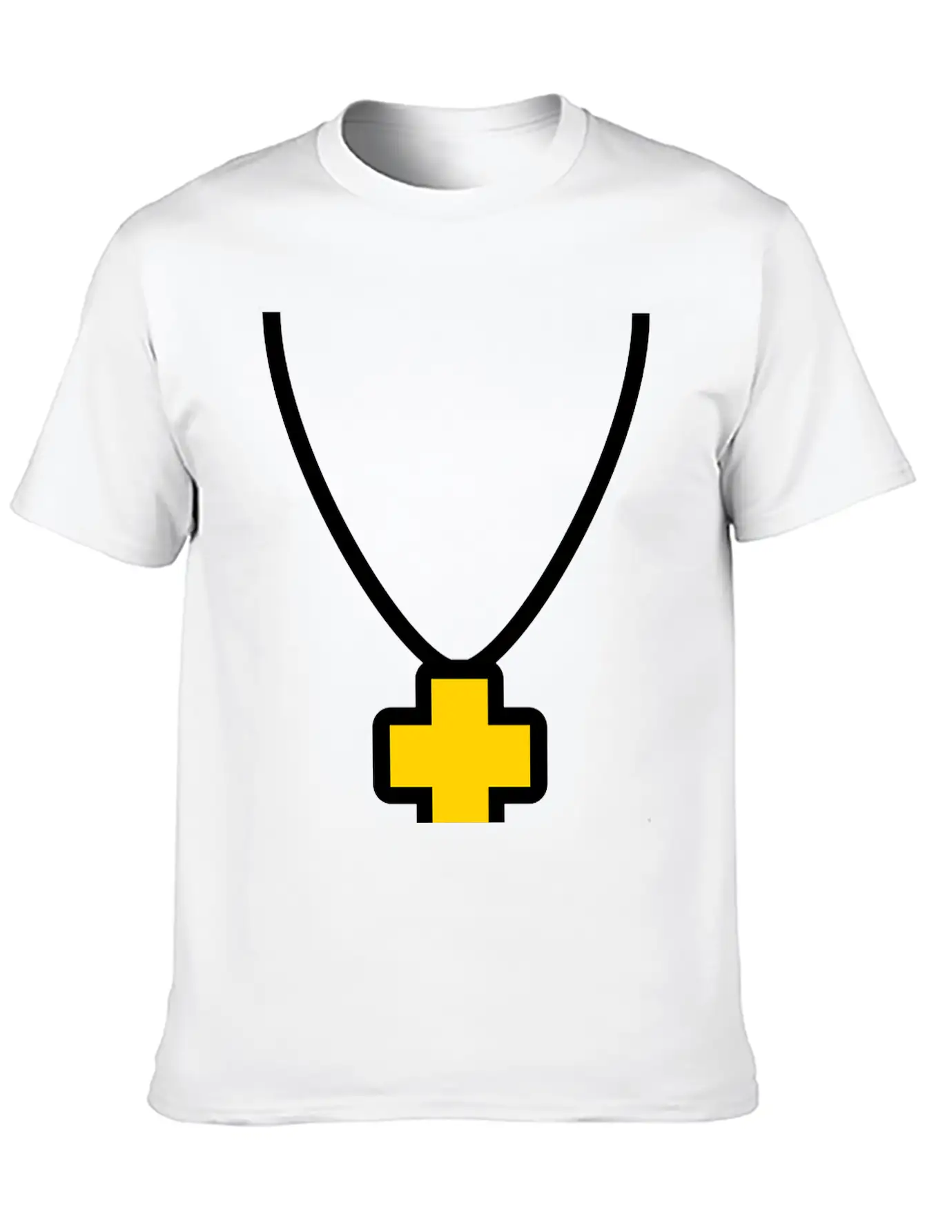 Necklace_cross_2c Essential Cotton Tee For Daily Outfits ¨C Unisex Style