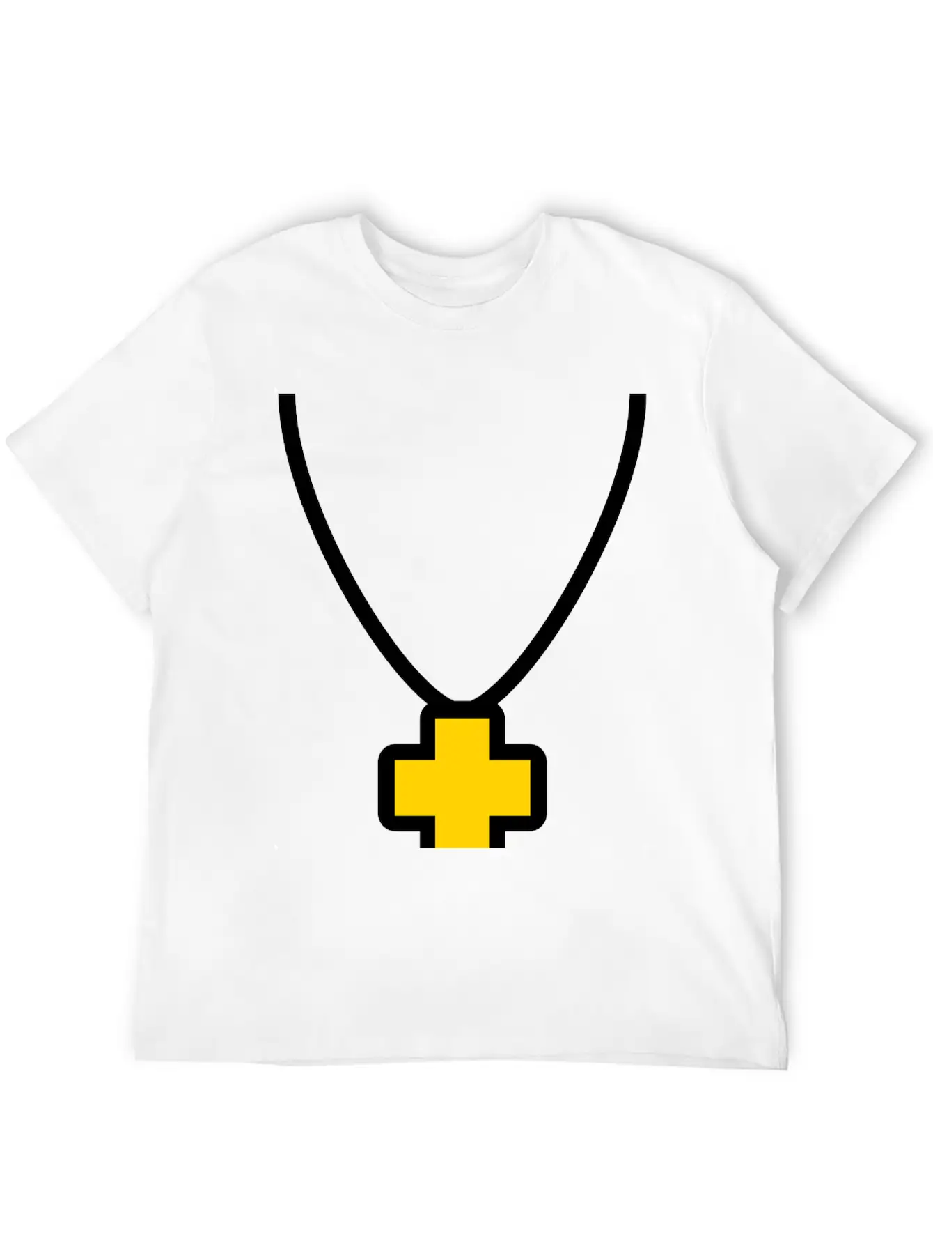 Necklace_cross_2c Essential Cotton Tee For Daily Outfits ¨C Unisex Style