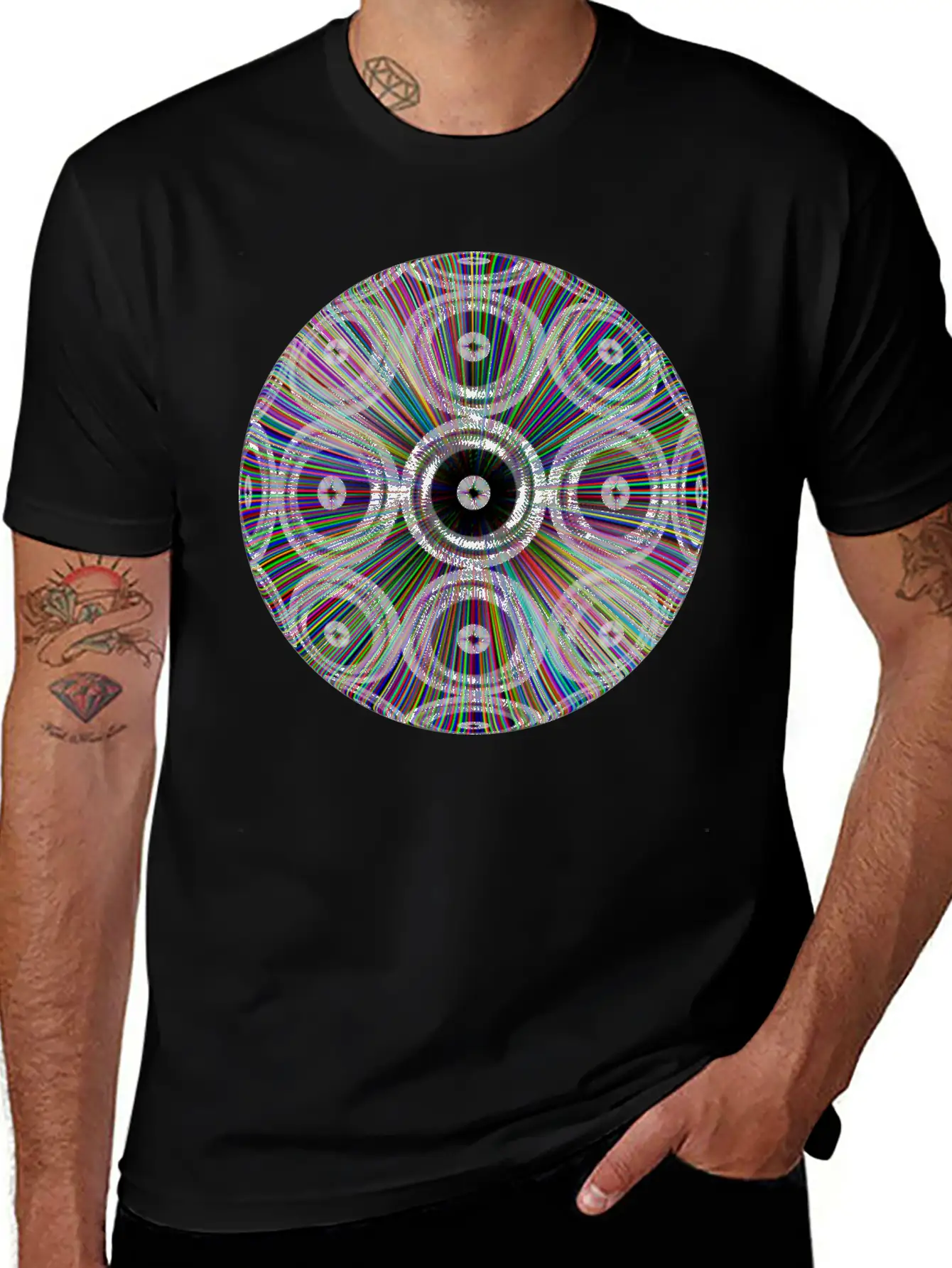 Neon Ray Ball Essential Cotton Tee For Daily Outfits ¨C Unisex Style