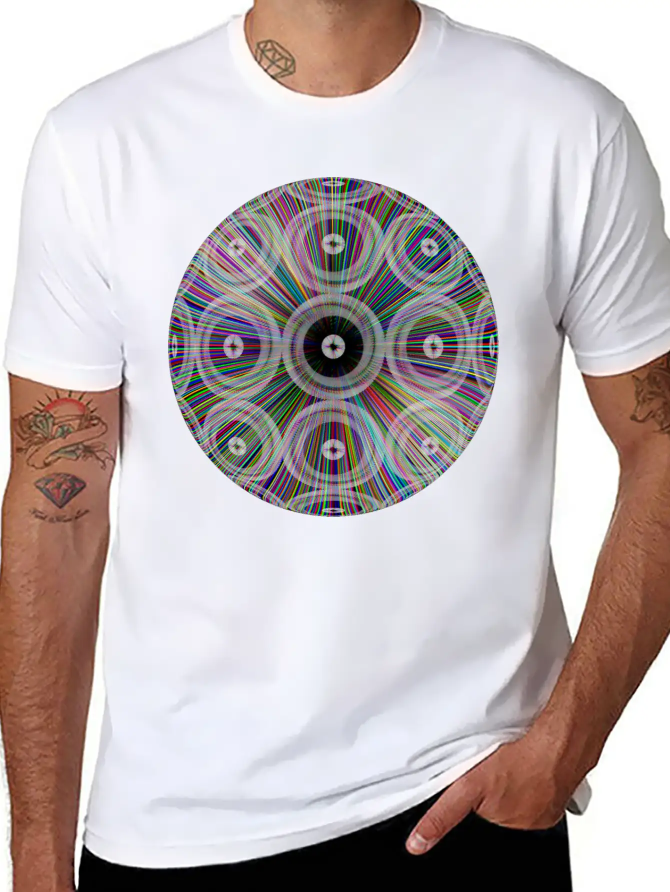 Neon Ray Ball Essential Cotton Tee For Daily Outfits ¨C Unisex Style