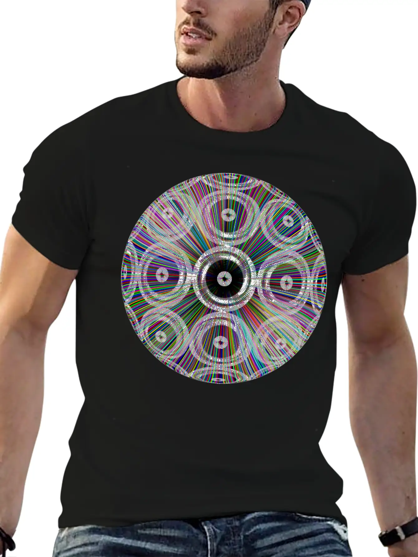 Neon Ray Ball Essential Cotton Tee For Daily Outfits ¨C Unisex Style