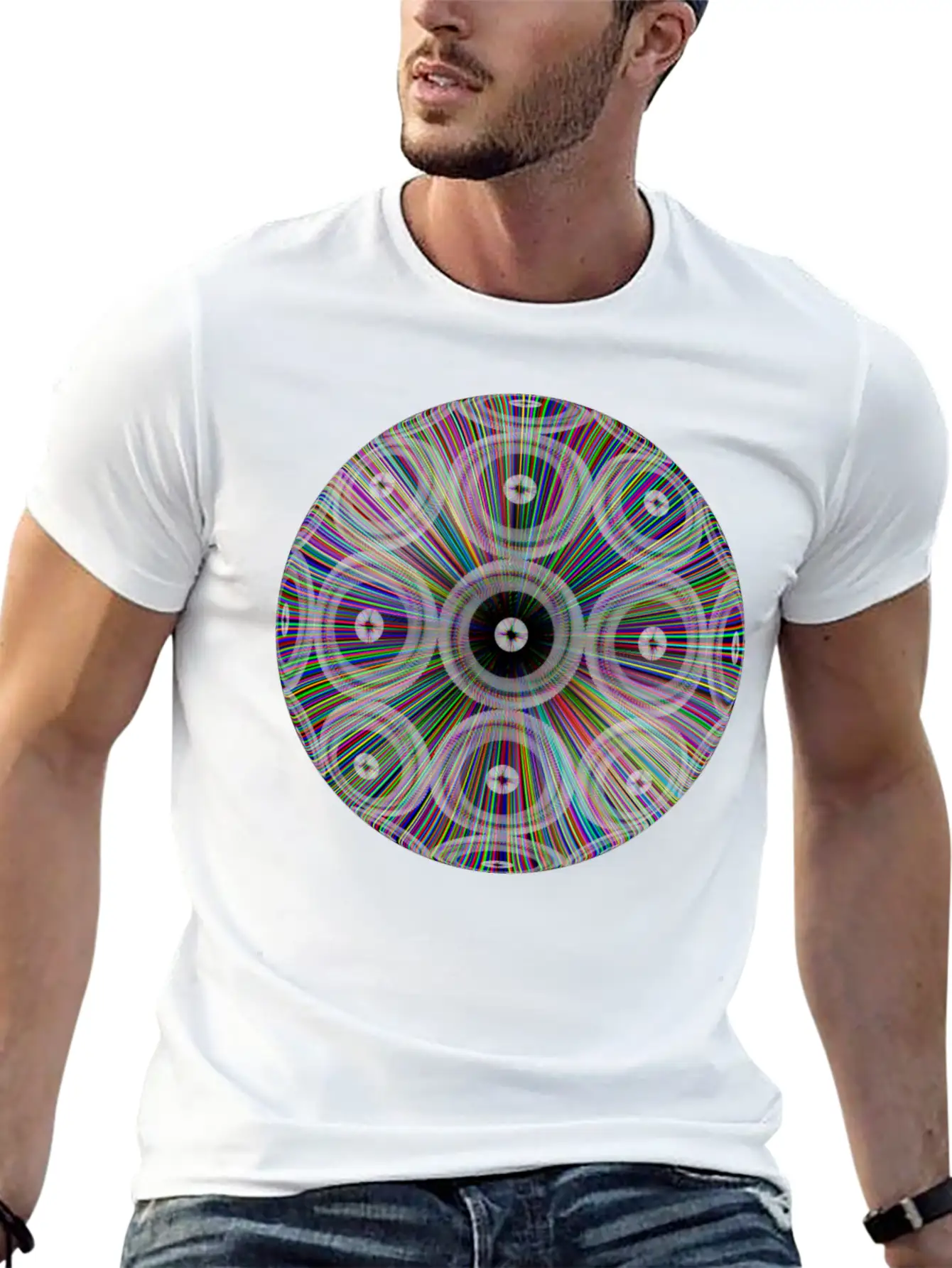 Neon Ray Ball Essential Cotton Tee For Daily Outfits ¨C Unisex Style