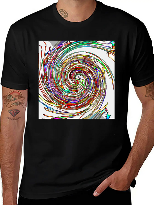 Neon Spirals, Neon Spiralen Basic Graphic T-Shirt ¨C Daily Comfort In Soft Cotton