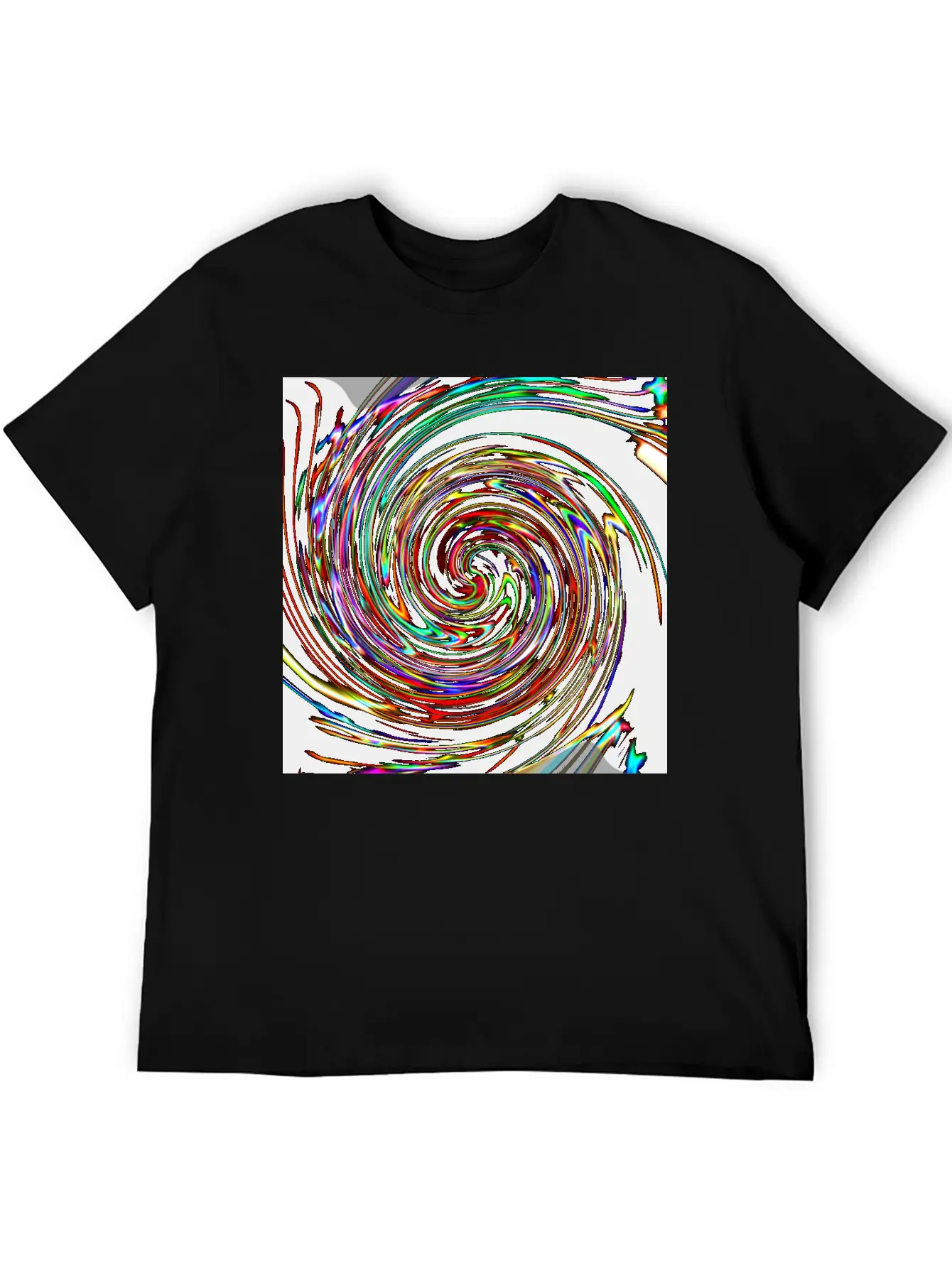 Neon Spirals, Neon Spiralen Basic Graphic T-Shirt ¨C Daily Comfort In Soft Cotton