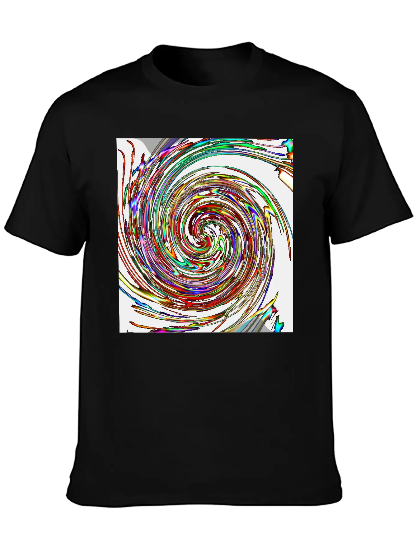 Neon Spirals, Neon Spiralen Basic Graphic T-Shirt ¨C Daily Comfort In Soft Cotton