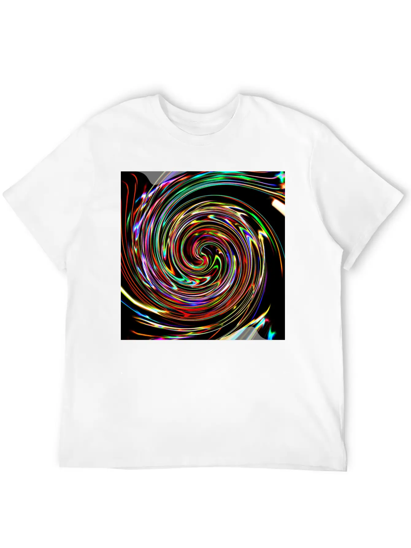 Neon Spirals, Neon Spiralen Basic Graphic T-Shirt ¨C Daily Comfort In Soft Cotton