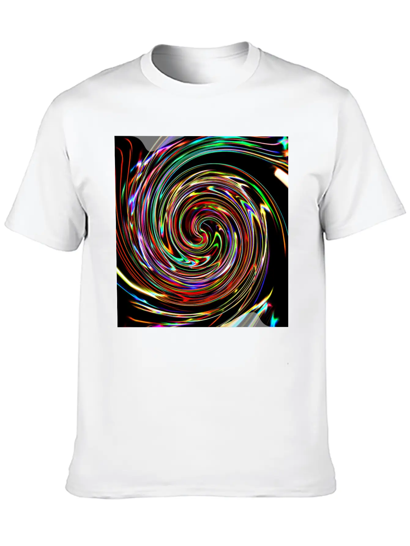 Neon Spirals, Neon Spiralen Basic Graphic T-Shirt ¨C Daily Comfort In Soft Cotton