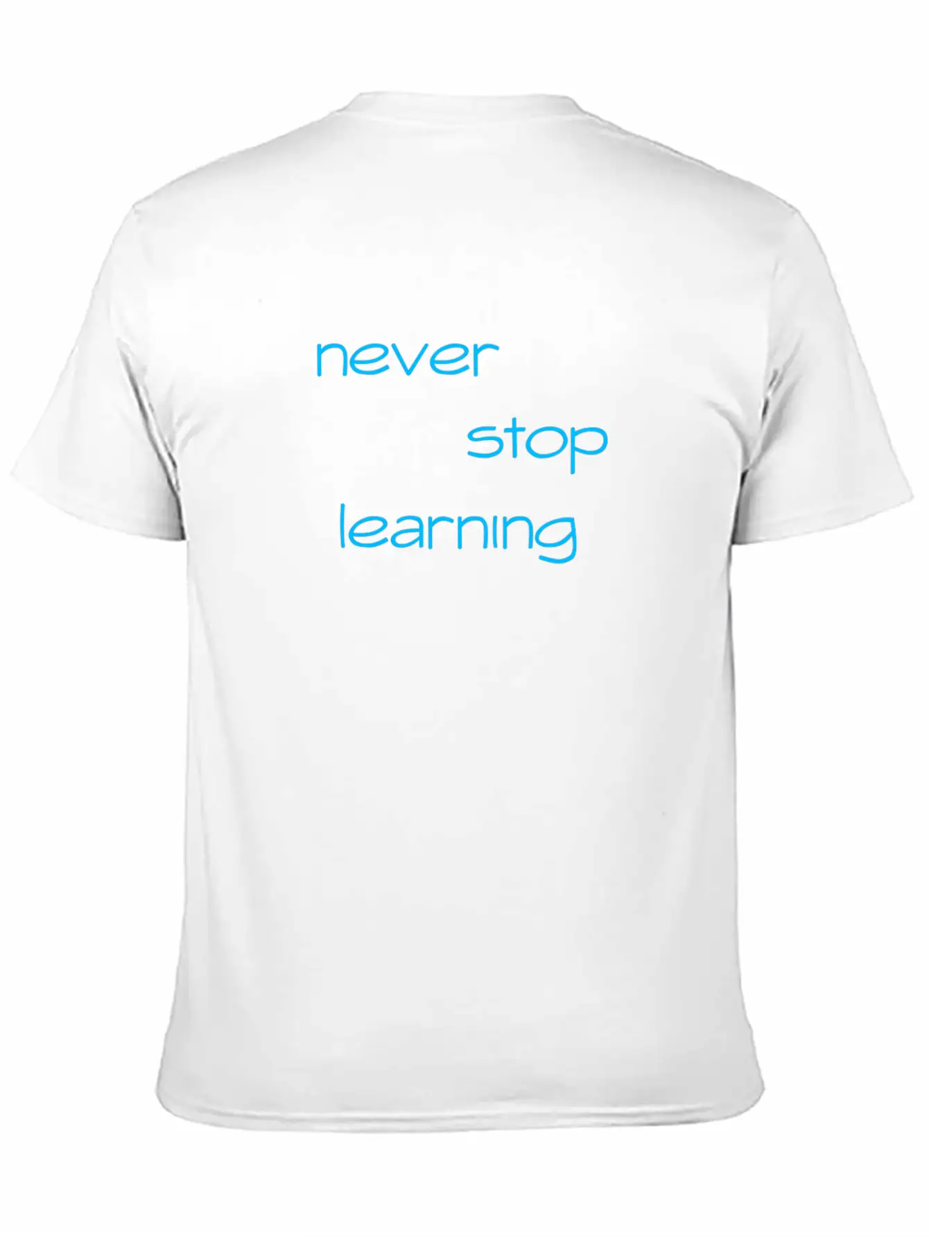 Never Stop Learning Essential Cotton Tee For Daily Outfits ¨C Unisex Style