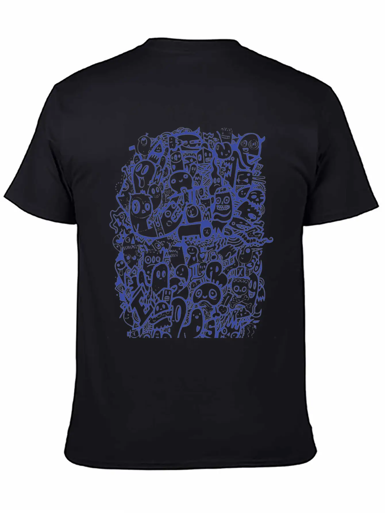 New Design Blue Doodle Best Seller Basic Graphic T-Shirt ¨C Daily Comfort In Soft Cotton