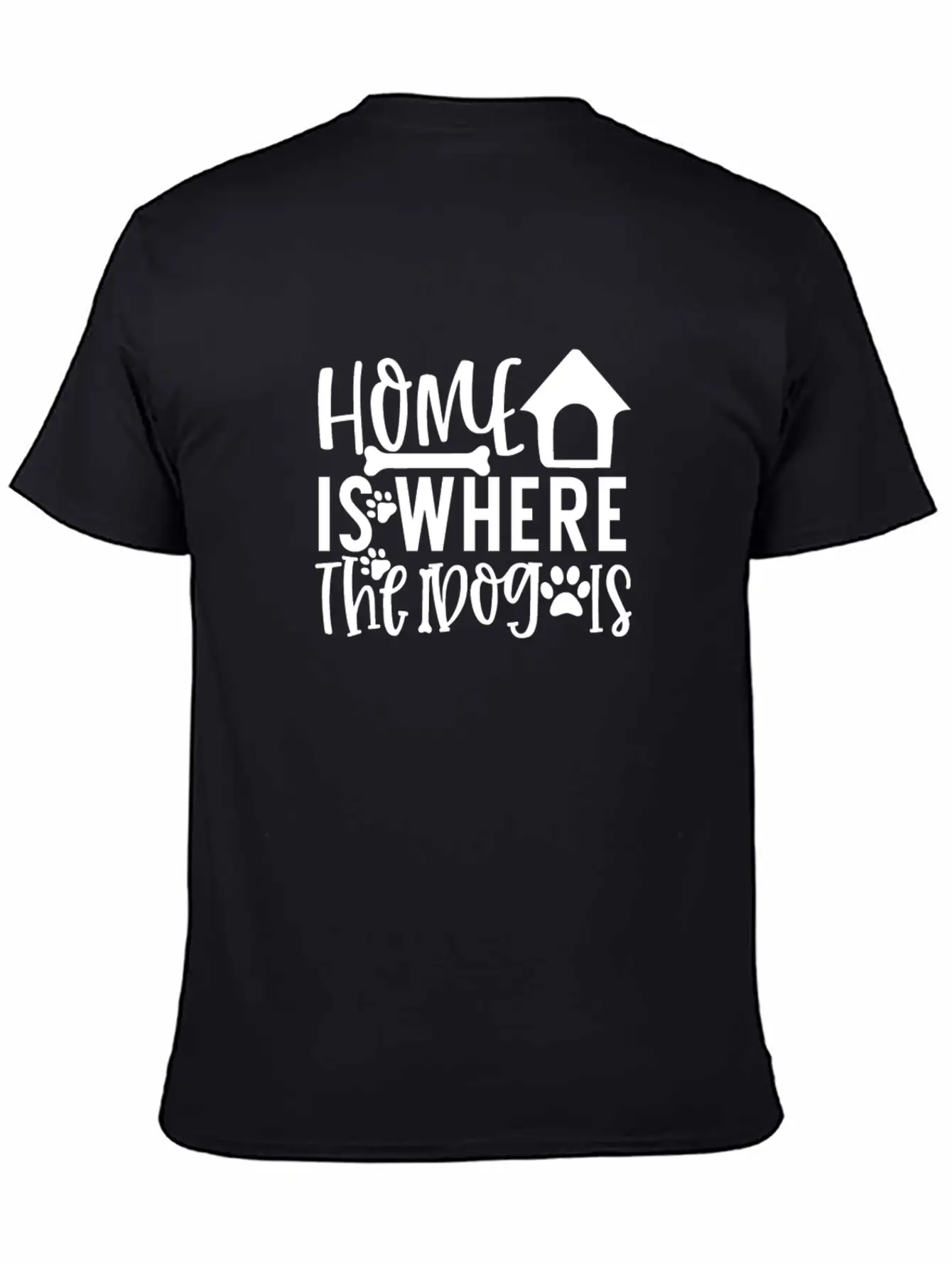 New Dog Home Is Where The Dog Is Essential Cotton Tee For Daily Outfits ¨C Unisex Style