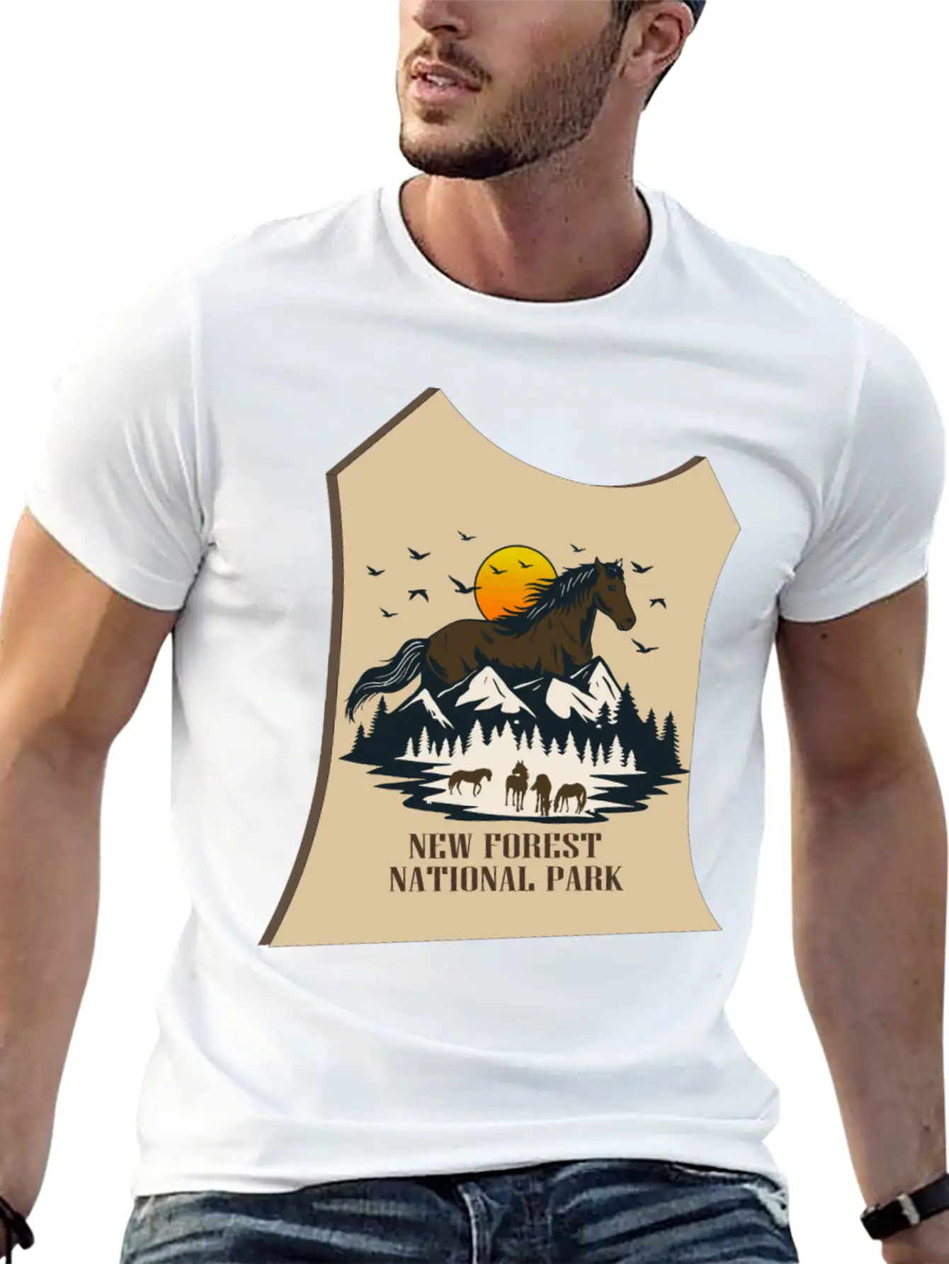 NEW Forest Park Basic Graphic T-Shirt ¨C Daily Comfort In Soft Cotton