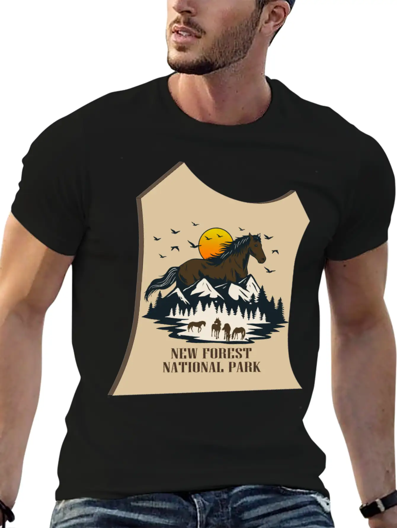 NEW Forest Park Basic Graphic T-Shirt ¨C Daily Comfort In Soft Cotton